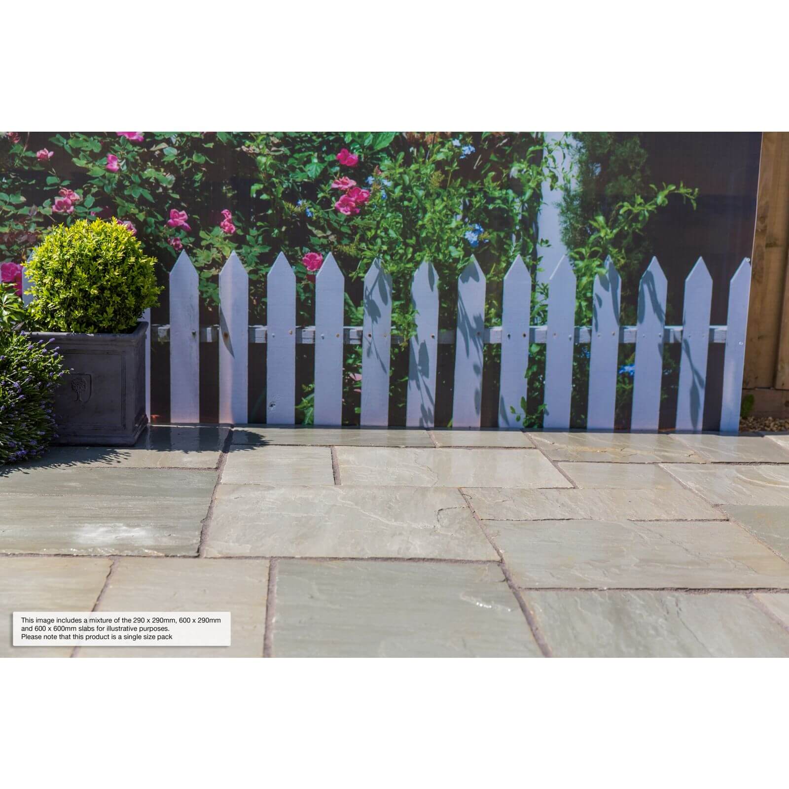Stylish Stone Natural Sandstone 290 x 290mm Lakefell - Full Pack of 168 Slabs
