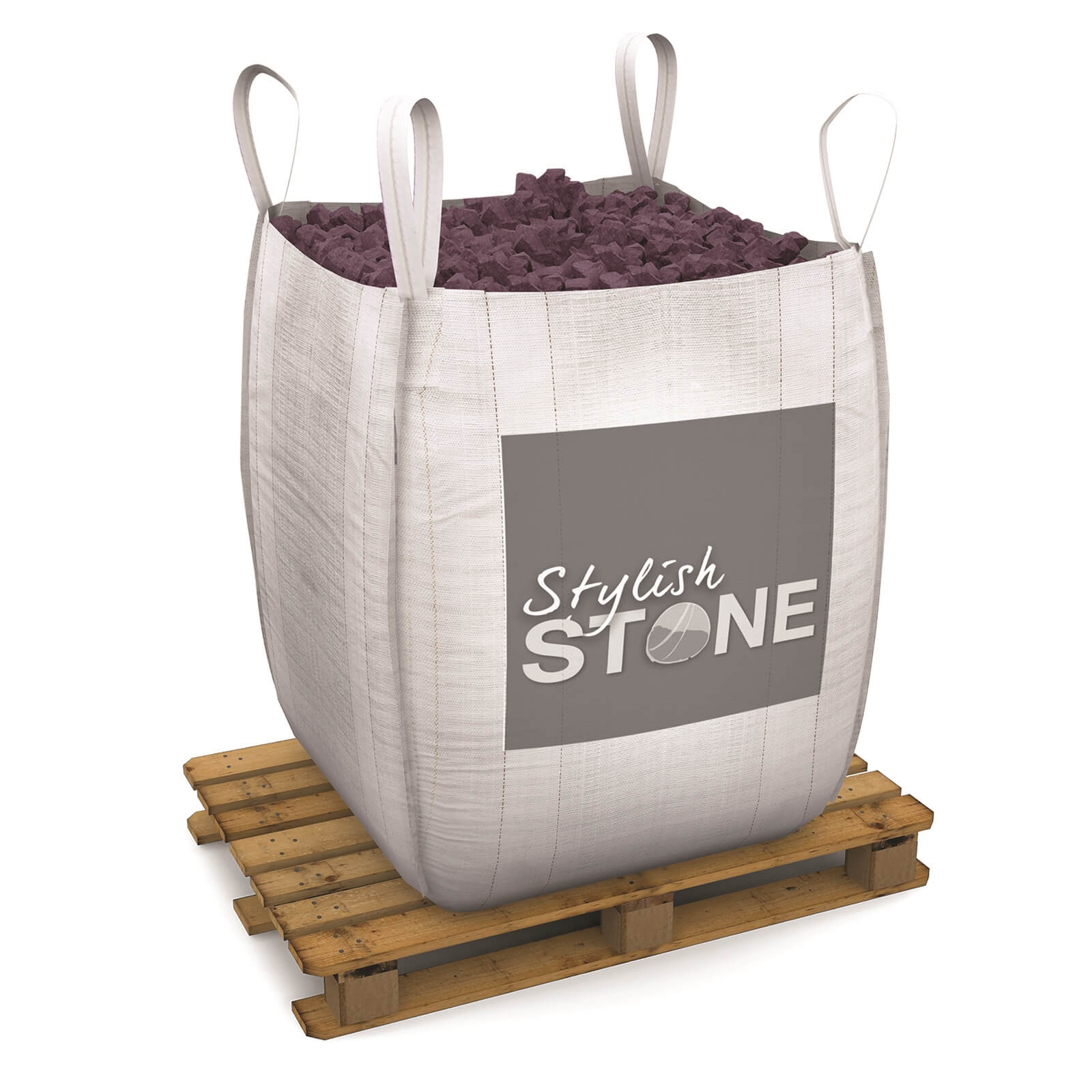 Stylish Stone Crimson & Cream - Bulk Bag 750 kg