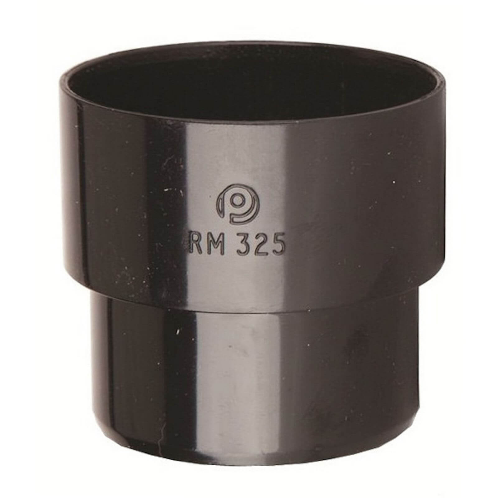 Polypipe Round Downpipe Connector - 50mm - Black