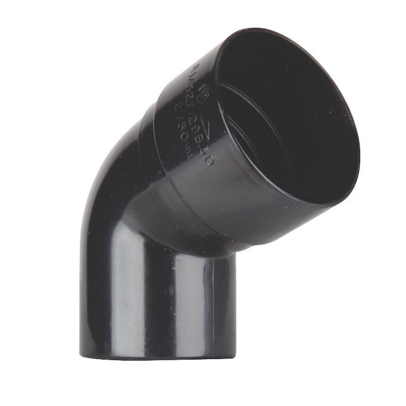 Polypipe Downpipe Offset Bend - 50mm x 112.5 Degree - Black