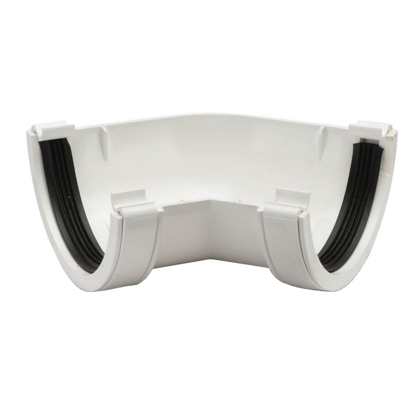 Polypipe Half Round Gutter Angle - 112mm x 135 Degree - White