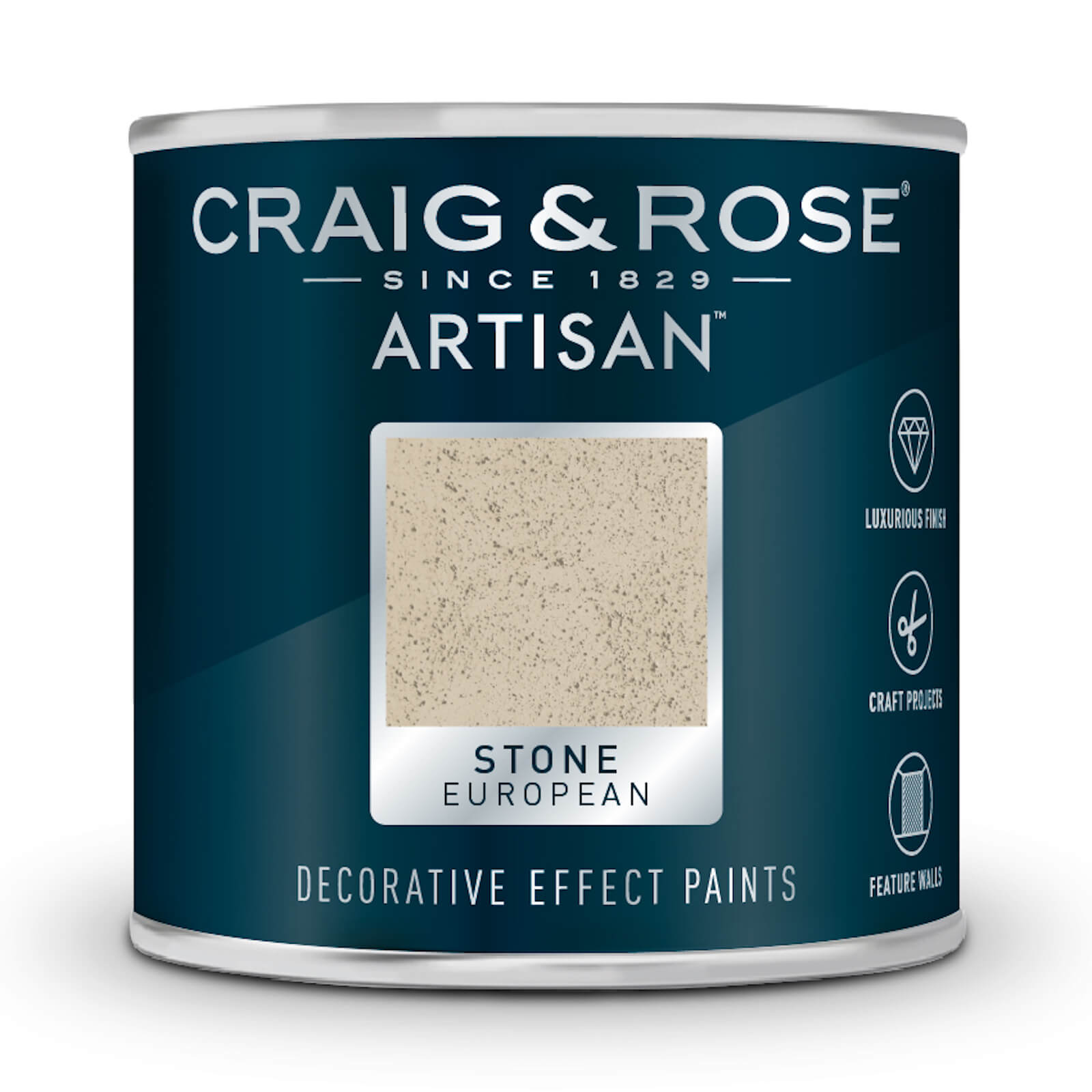Craig & Rose Artisan Stone Effect Paint European Stone - 125ml