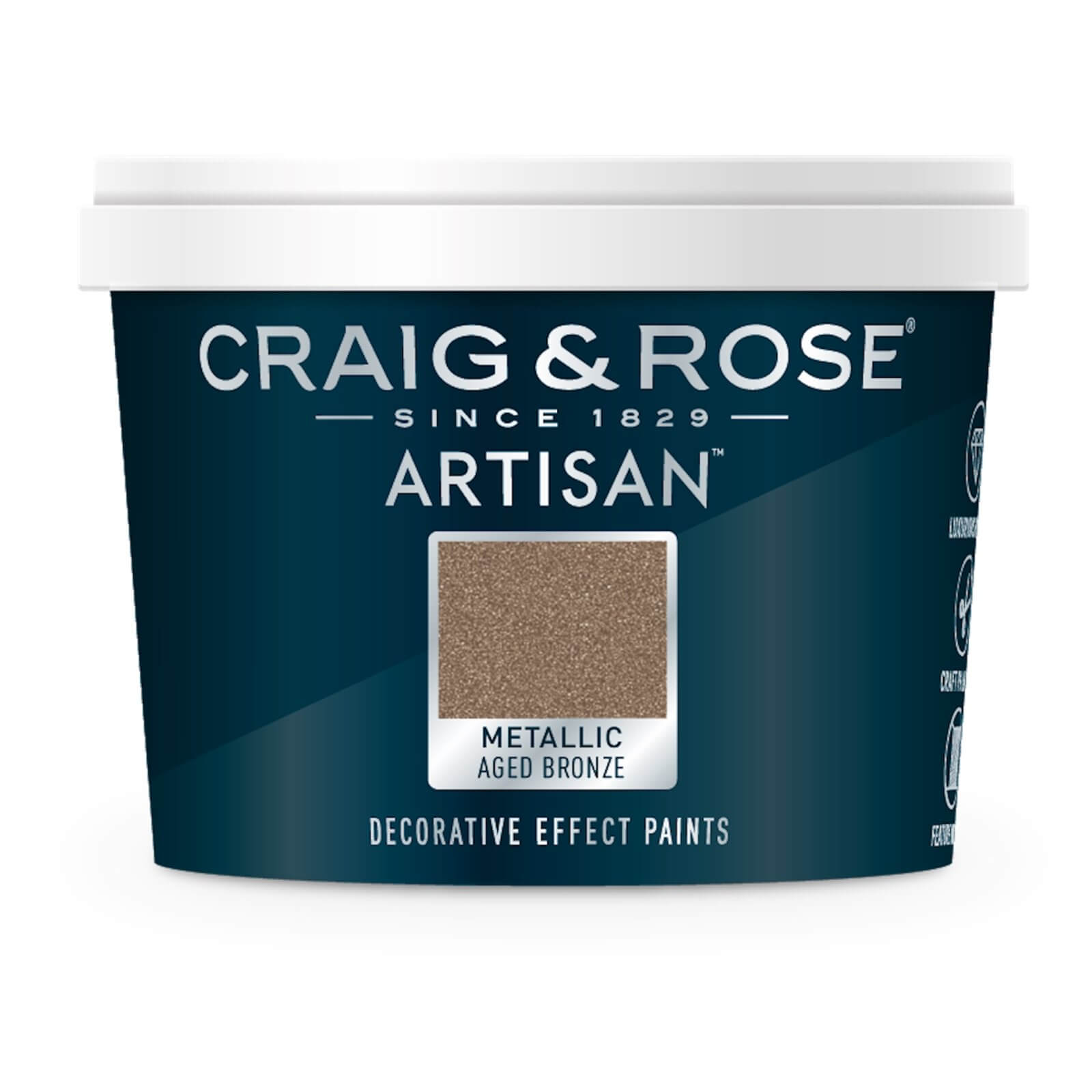 Craig & Rose Artisan Metallic Effect Paint Aged Bronze - 250ml