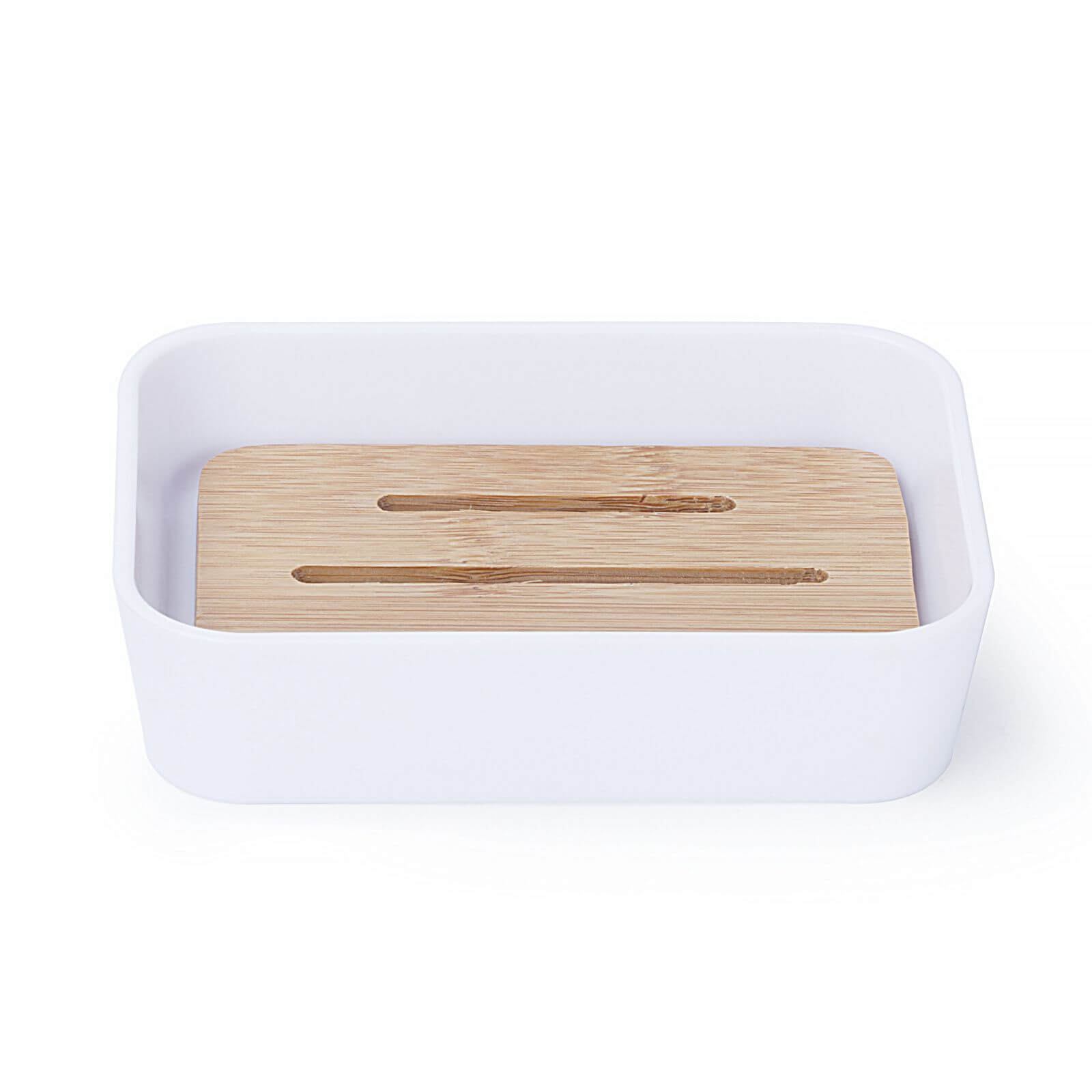 Home Design Bambu Soap Dish - White