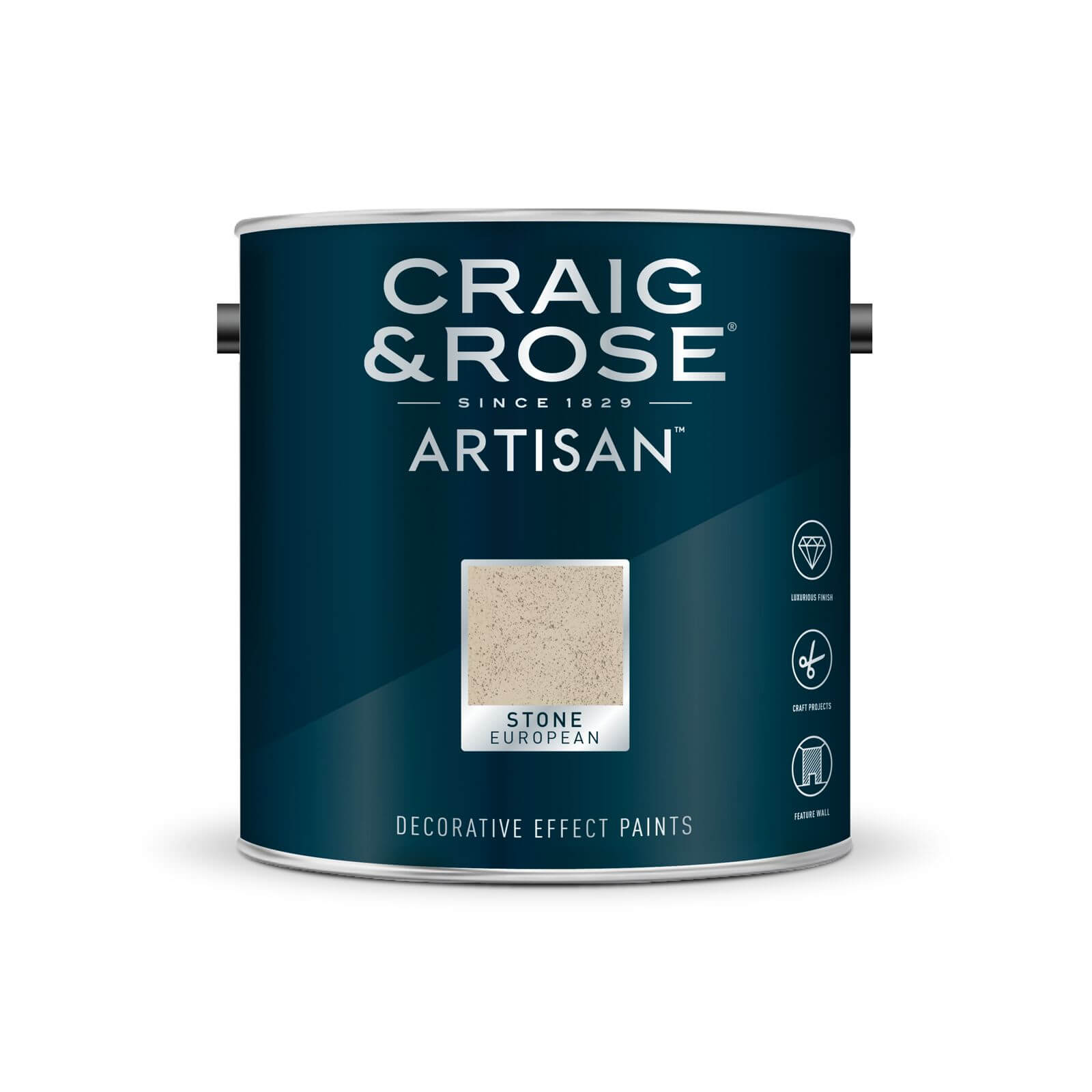 Craig & Rose Artisan Stone Effect Paint European Stone - 2.5L