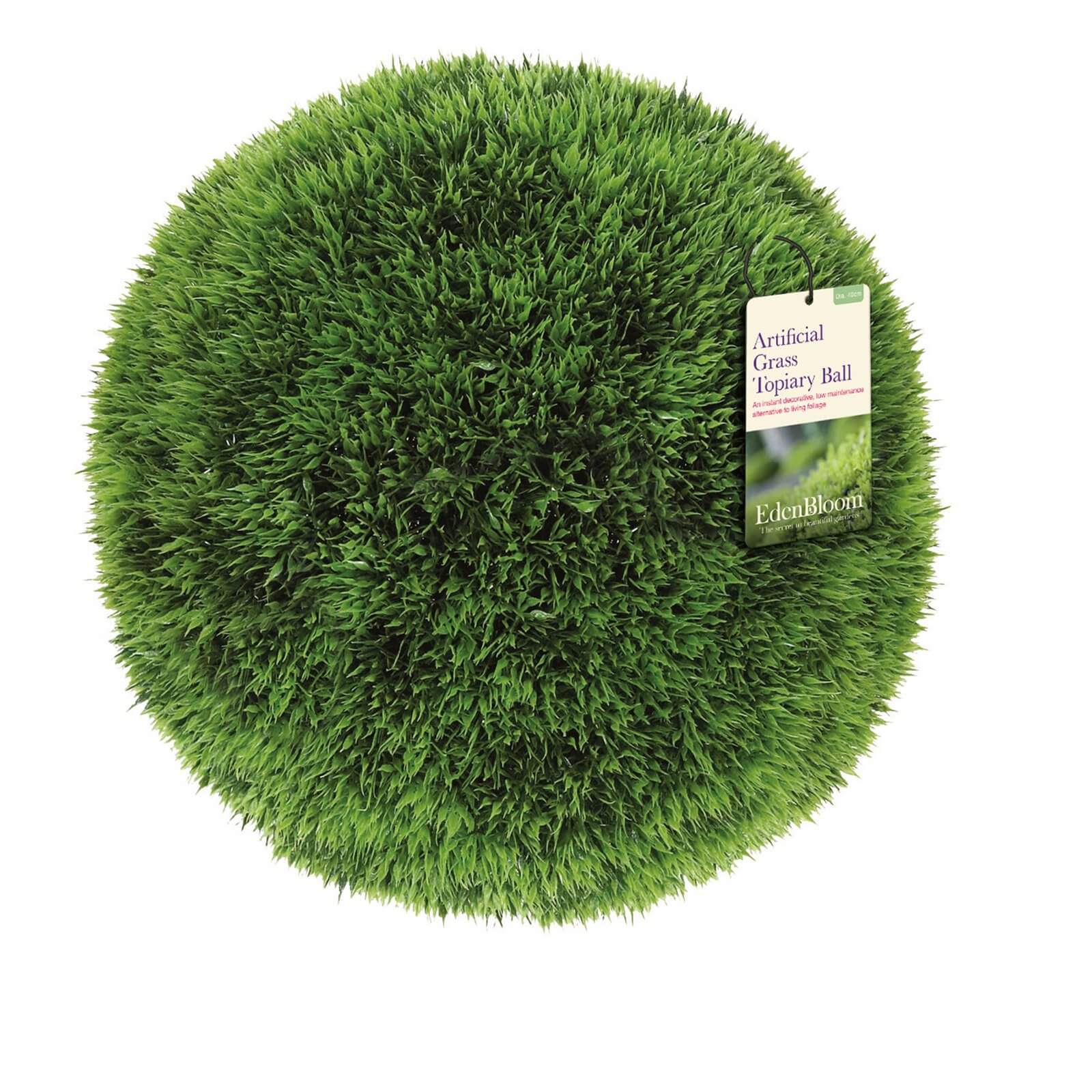 Eden Bloom Artificial Grass Effect Topiary Ball - 40cm