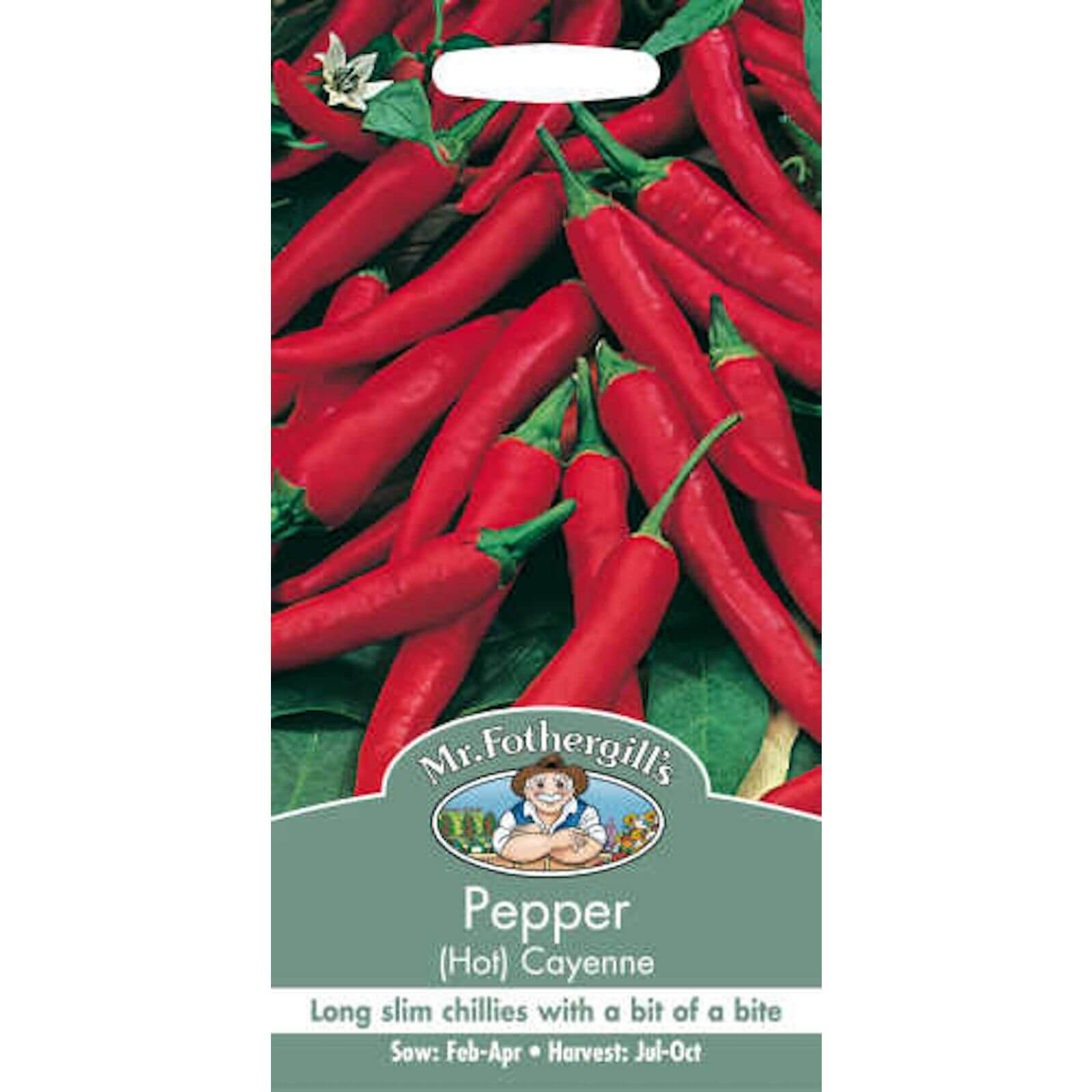 Mr. Fothergill's Hot Pepper Cayenne (Capsicum Annuus) Seeds