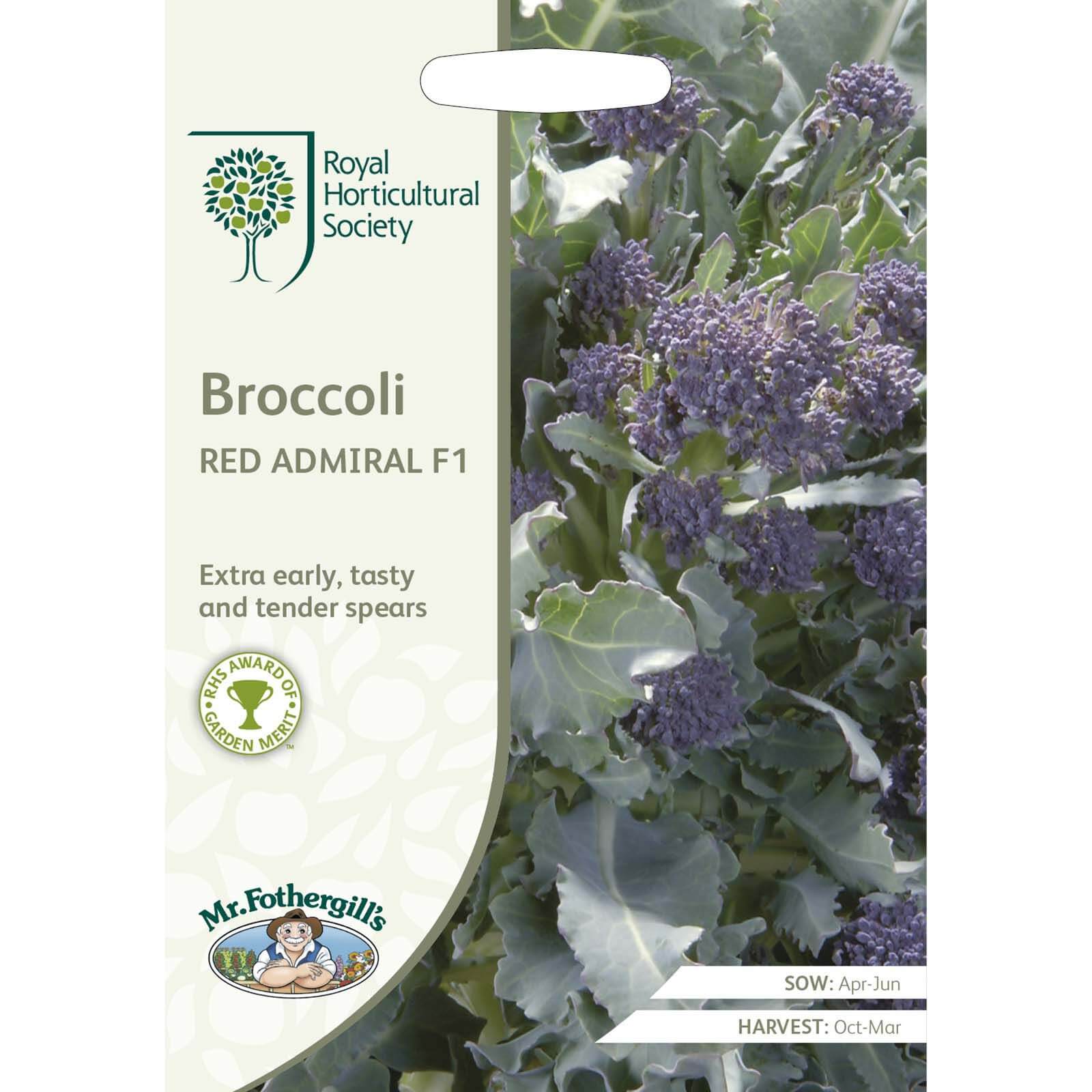 RHS Broccoli Red Admiral F1 Seeds