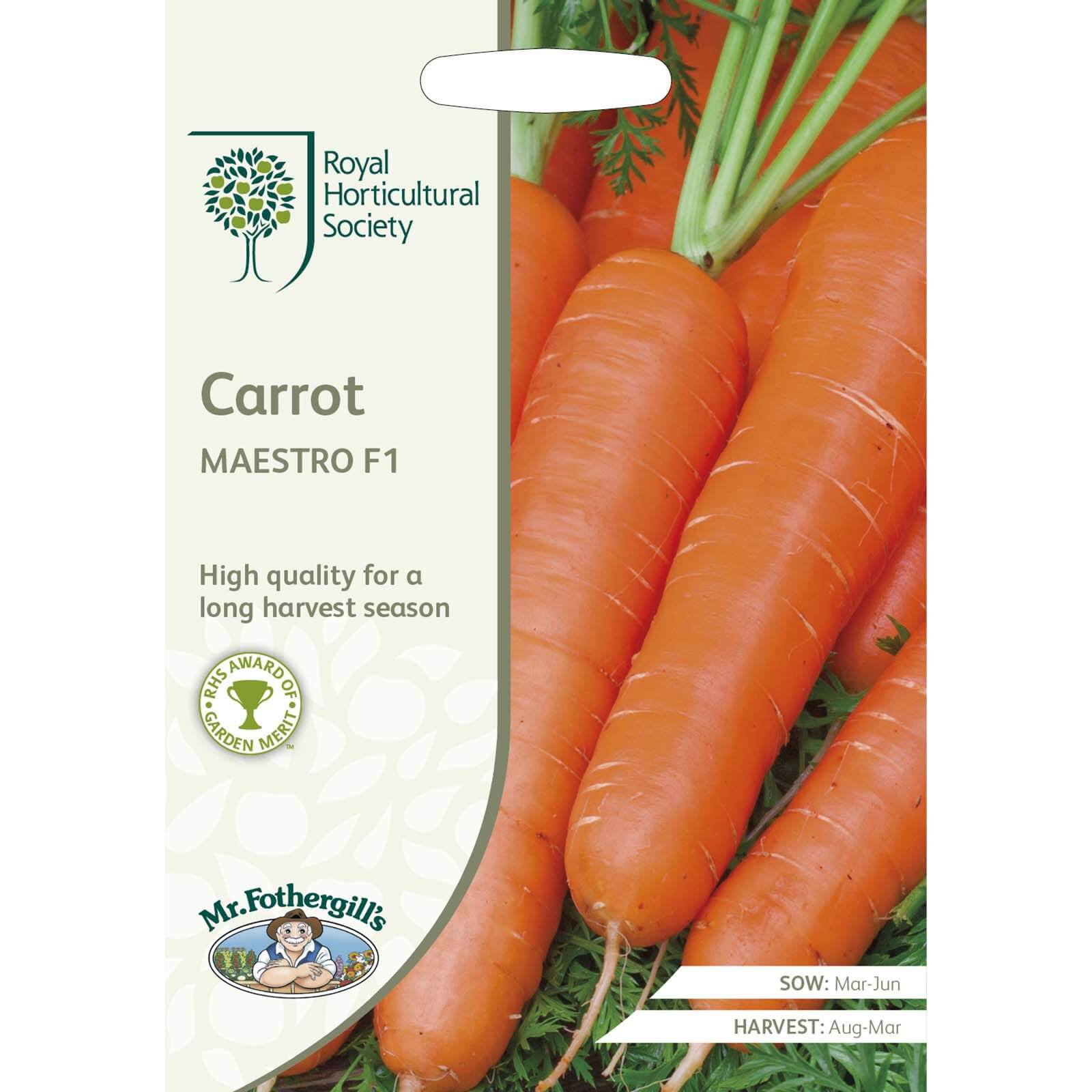 RHS Carrot Maestro F1 Seeds