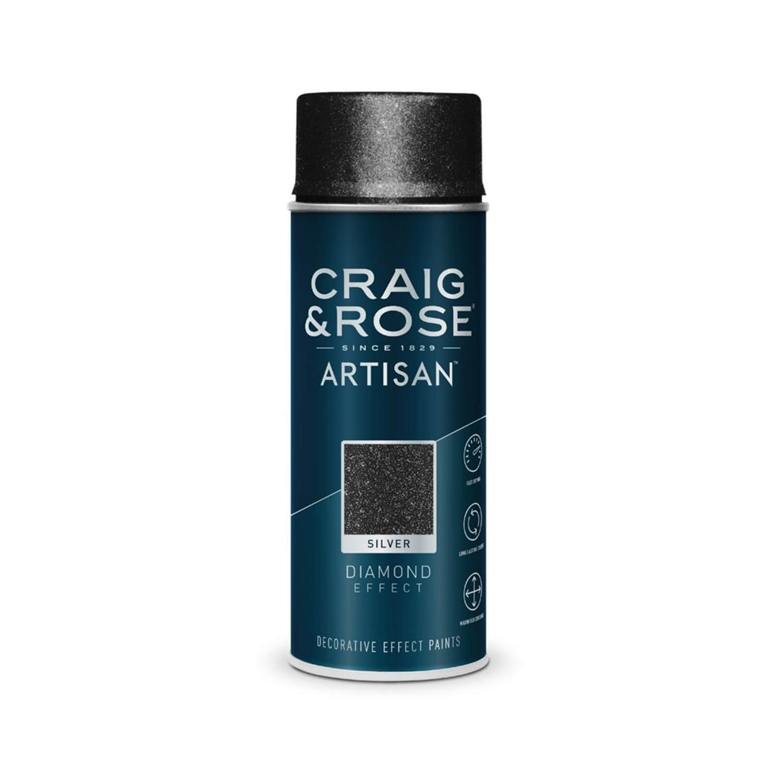 Craig & Rose Artisan Diamond Effect Spray Paint Silver - 400ml