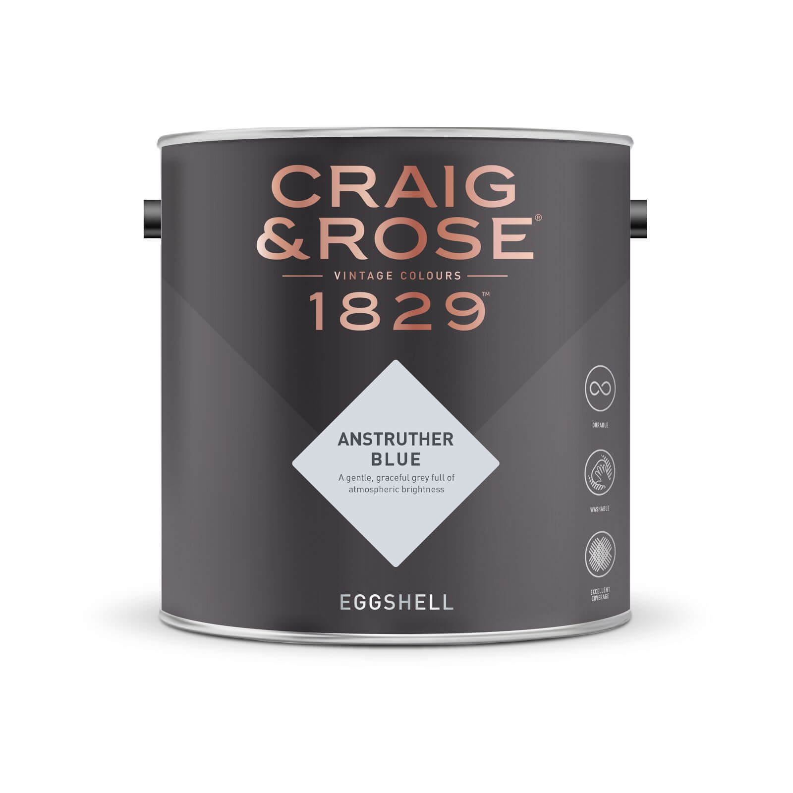 Craig & Rose 1829 Eggshell Paint Anstruther Blue - 2.5L