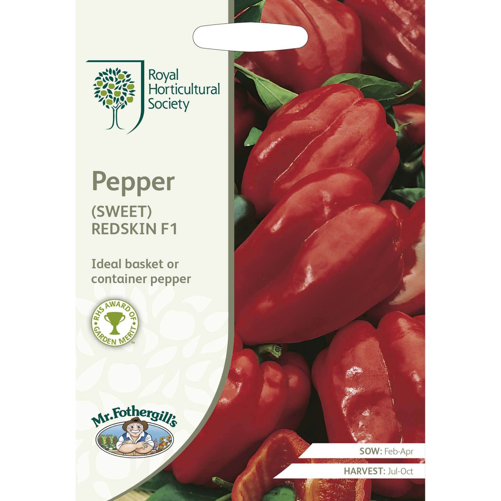 RHS Pepper (Sweet) Redskin F1 Seeds