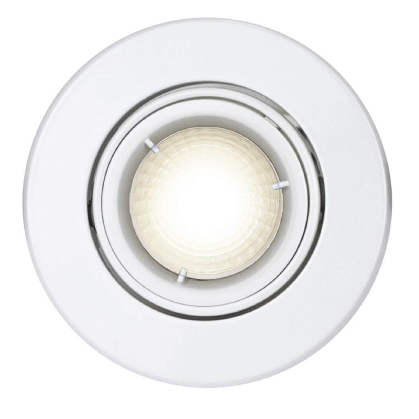 Luceco Lock Ring GU10 IP20 Fixed Downlight - White