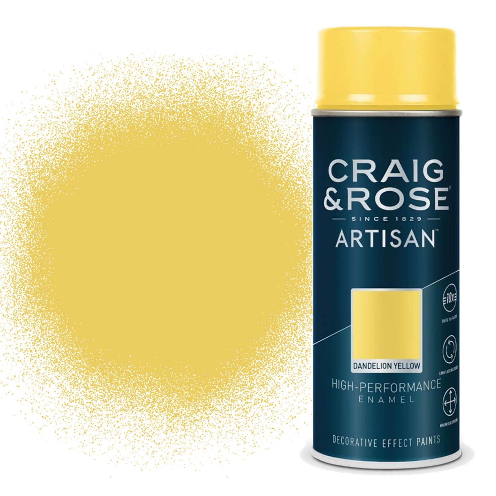 Craig & Rose Artisan Enamel Gloss Spray Paint Dandelion - 400ml