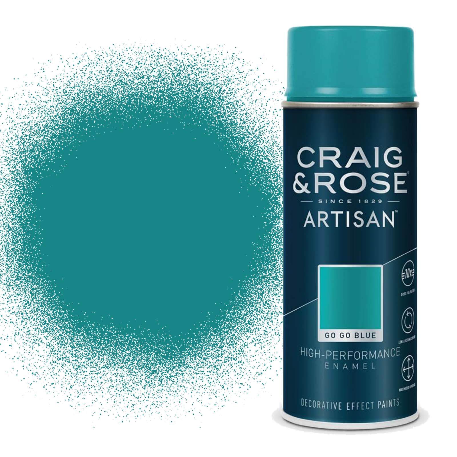 Craig & Rose Artisan Enamel Gloss Spray Paint Gogo Blue - 400ml