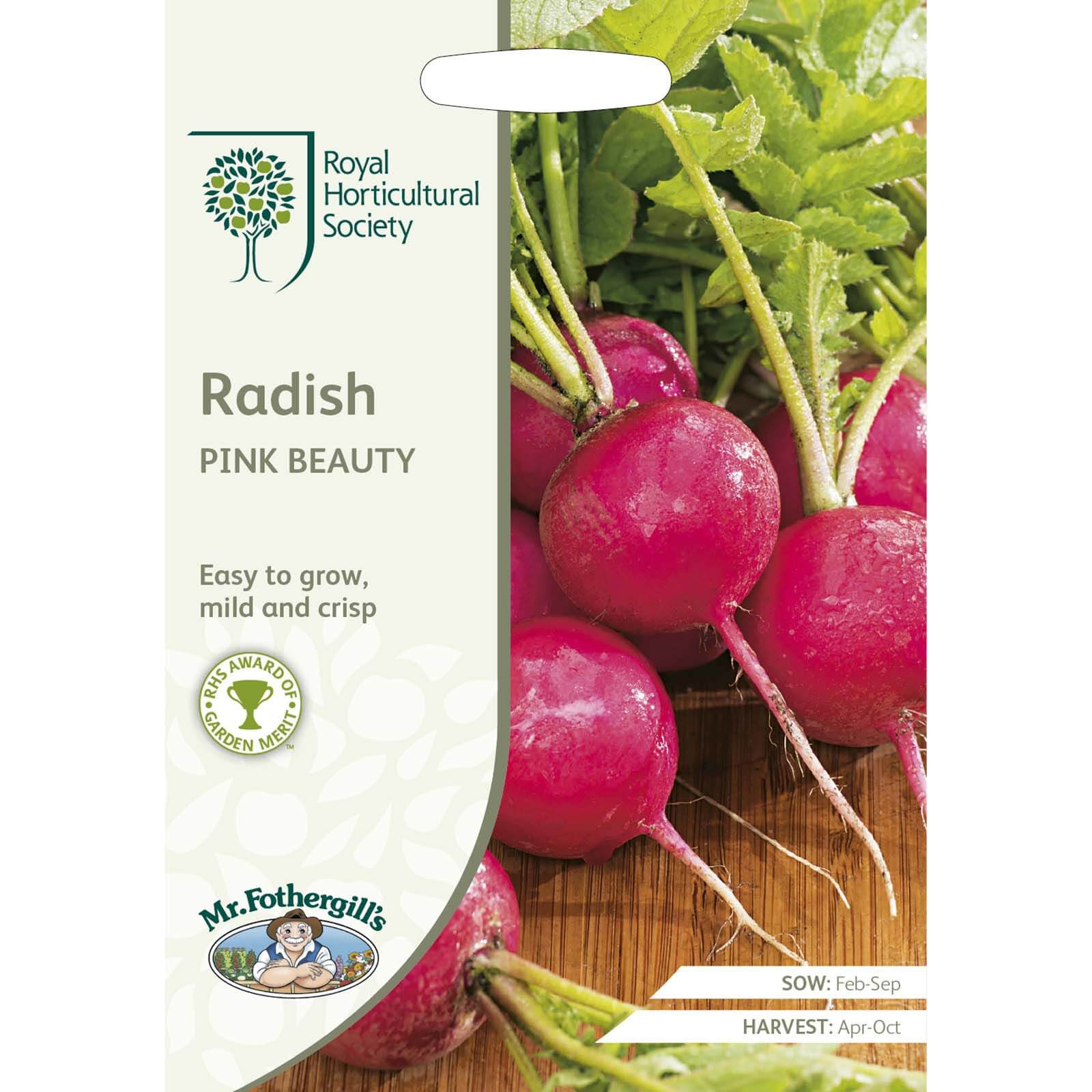 RHS Radish Pink Beauty Seeds