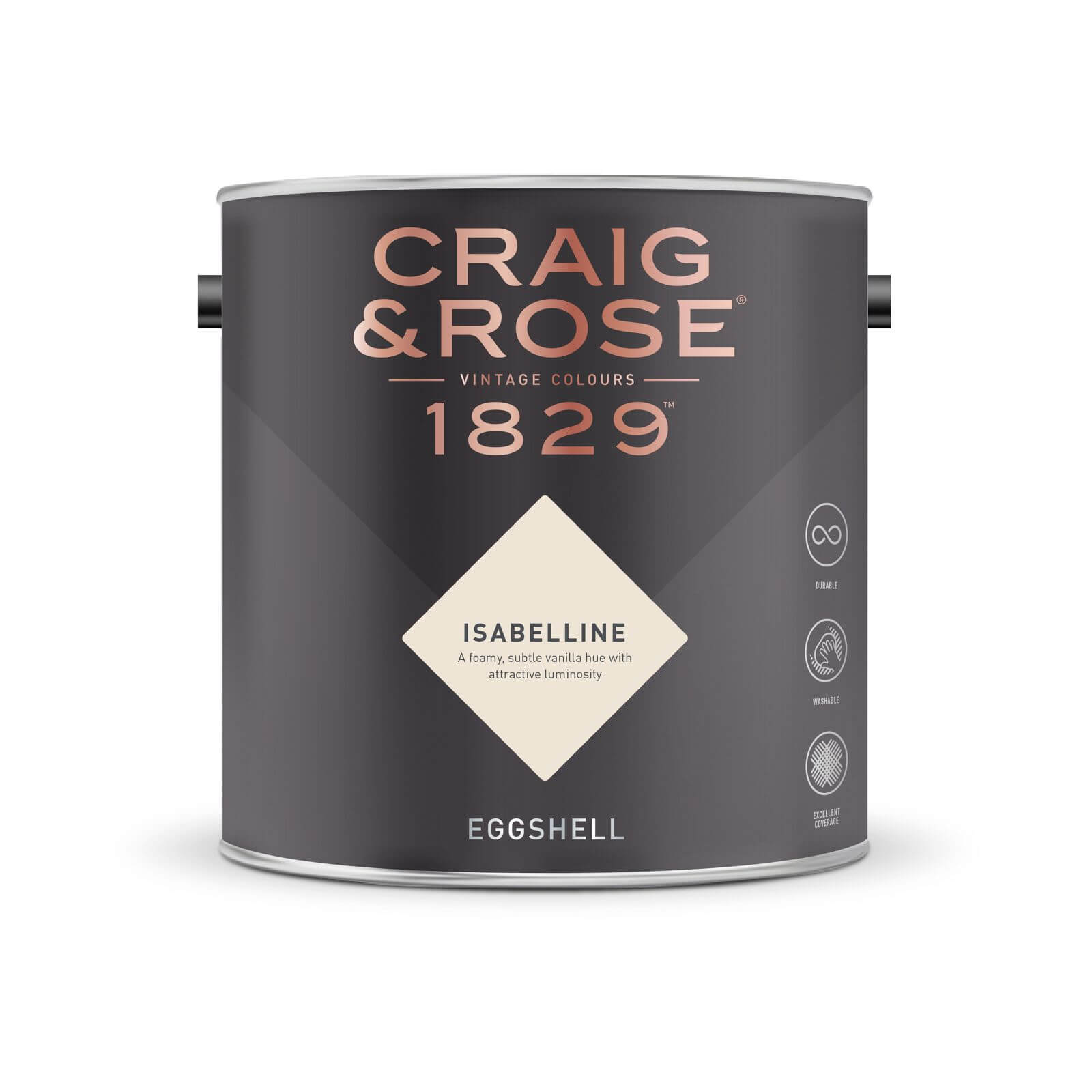 Craig & Rose 1829 Eggshell Paint Isabelline - 2.5L