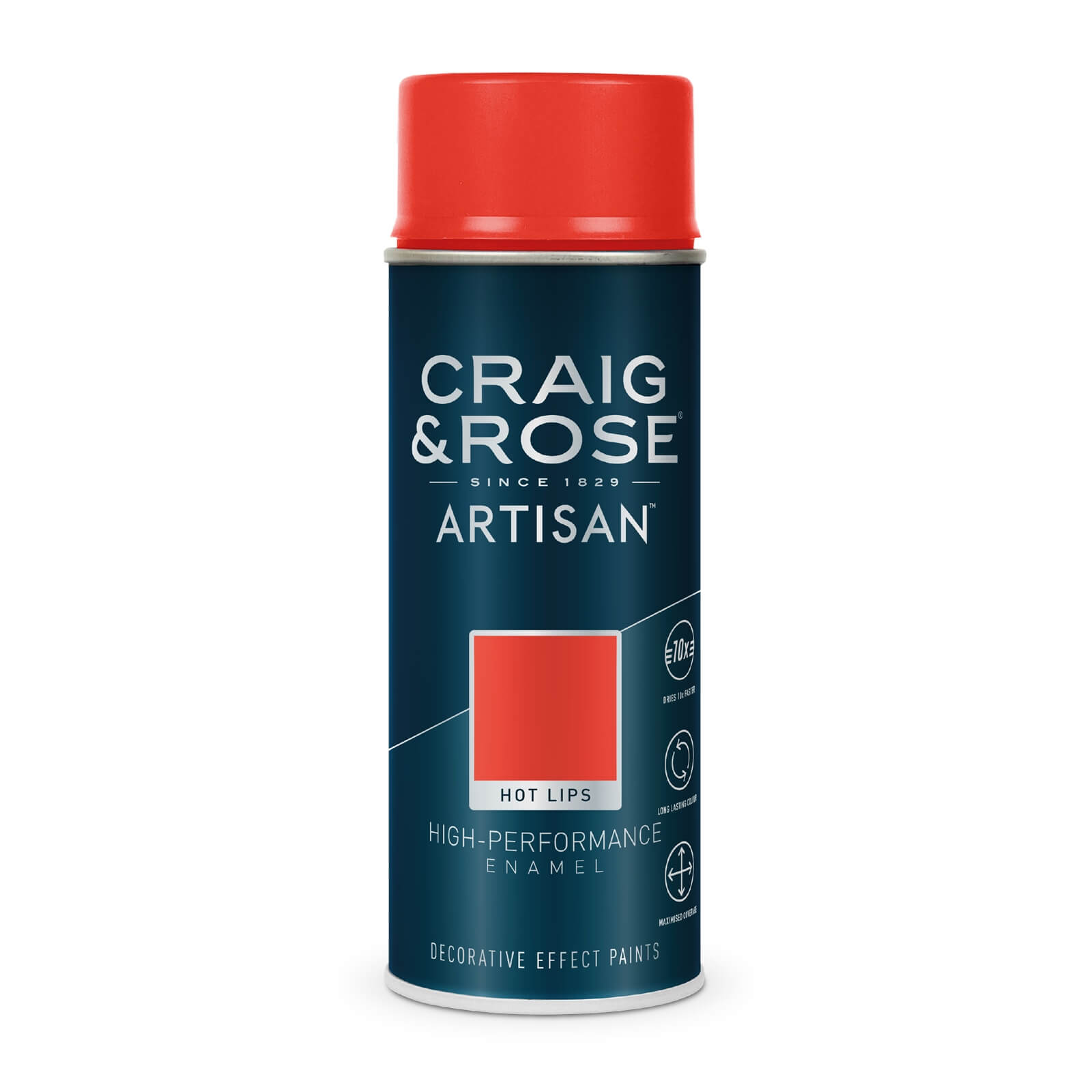 Craig & Rose Artisan Enamel Gloss Spray Paint Hotlips - 400ml