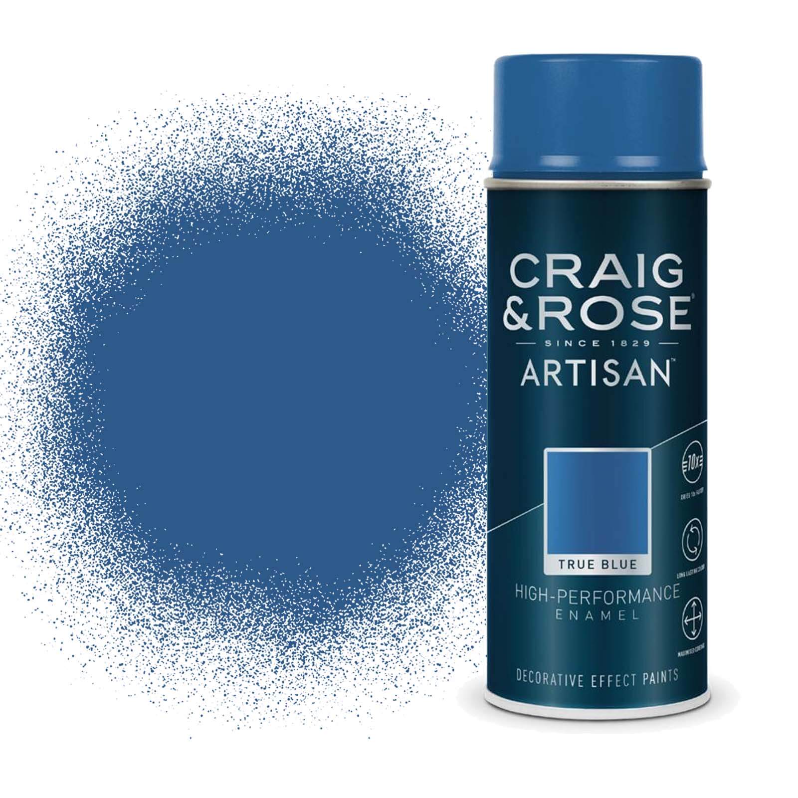 Craig & Rose Artisan Enamel Gloss Spray Paint True Blue - 400ml