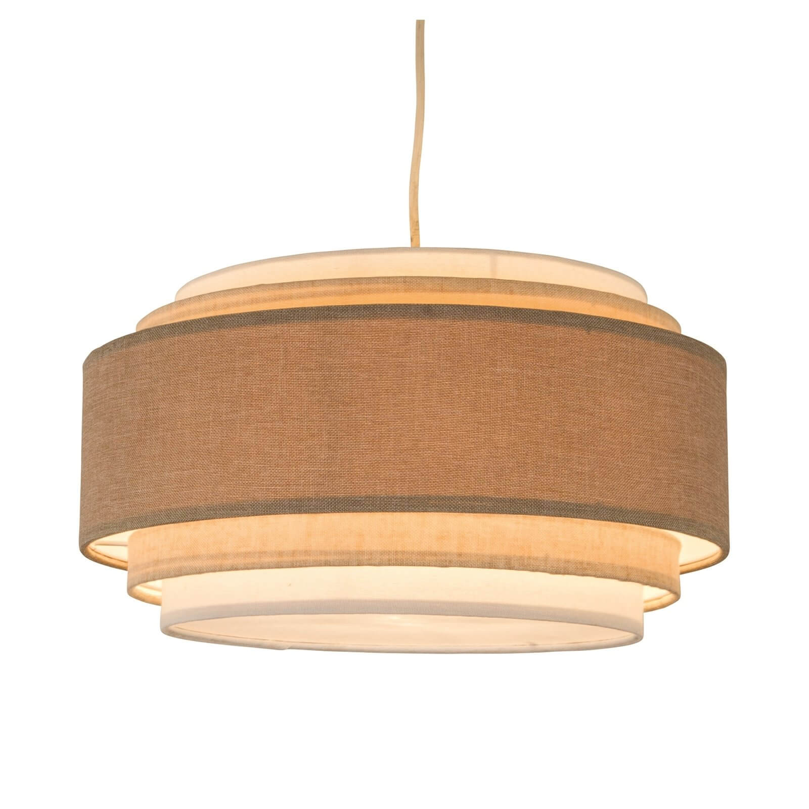Sienna 5 Tier Easy Fit Pendant Lamp Shade - Natural