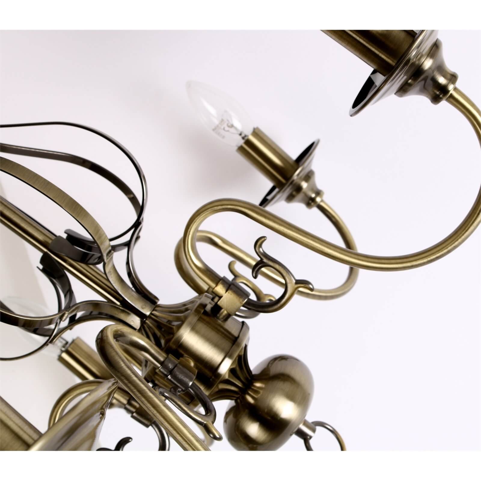 Piper 5 Light Antique Brass Pendant