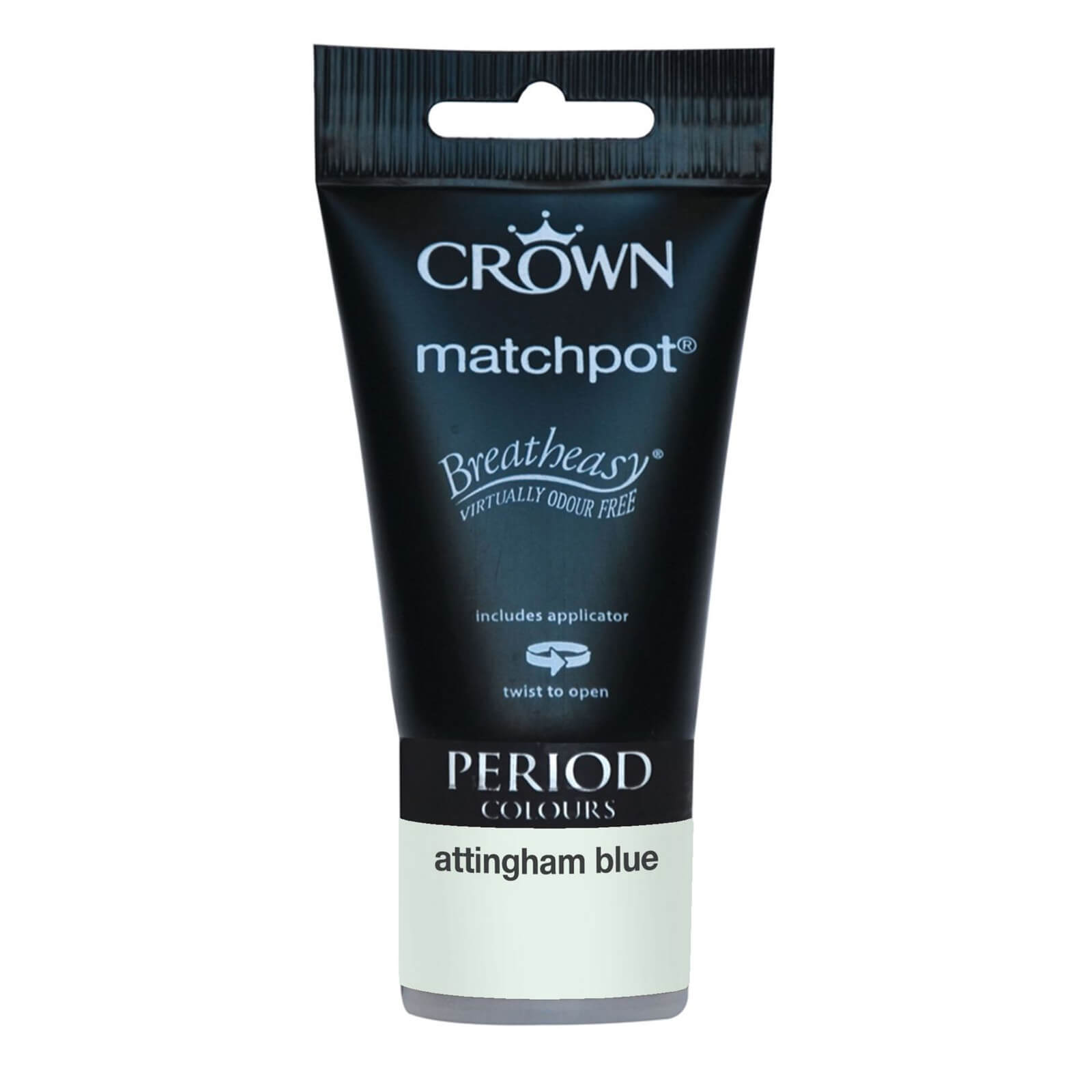 Crown Period Collection Attingham Blue - Flat Matt Emulsion Paint - 40ml