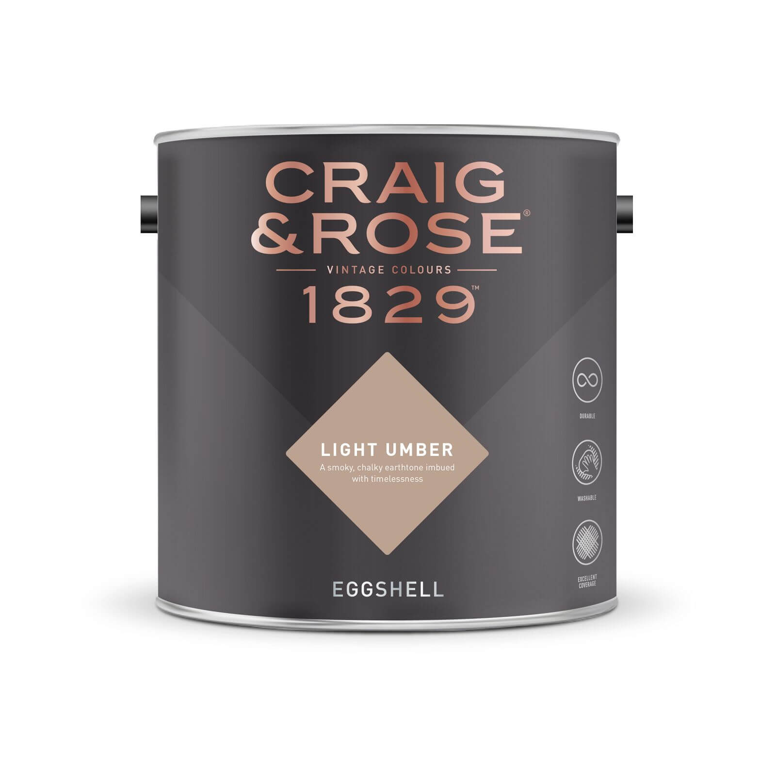 Craig & Rose 1829 Eggshell Paint Light Umber - 2.5L