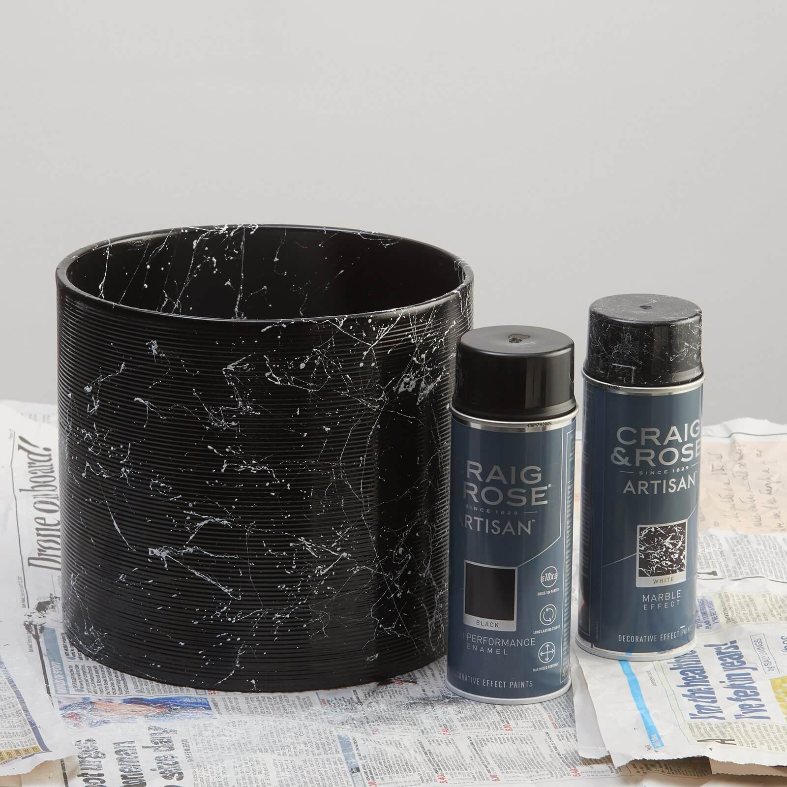 Craig & Rose Artisan Marble Effect Spray Paint Paint White - 400ml