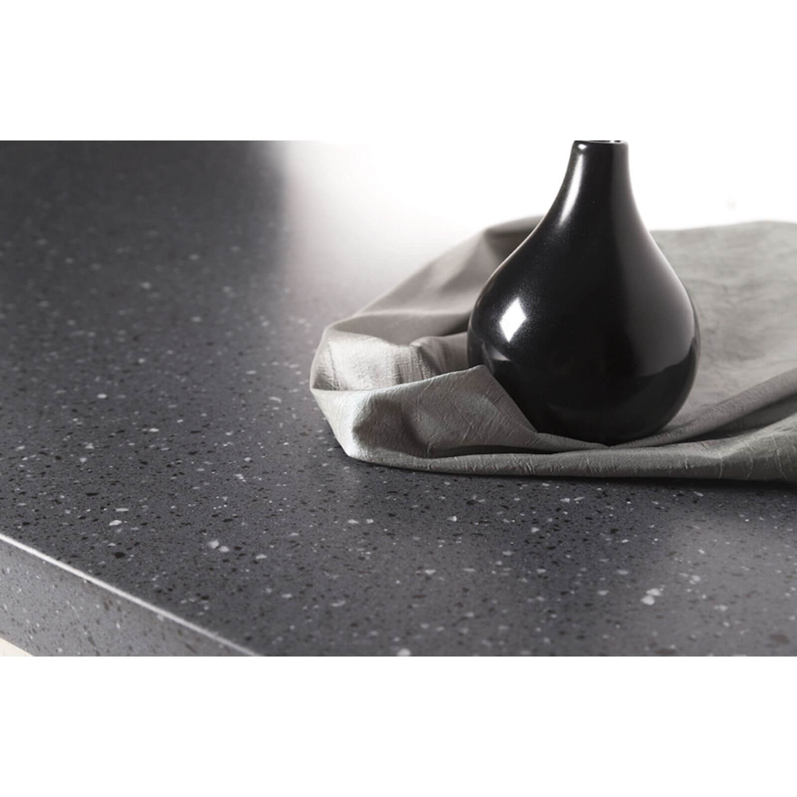 Maia Greystone Kitchen Sink Worktop - Acrylic Super Large Left Hand Bowl - 1800 x 650 x 42mm
