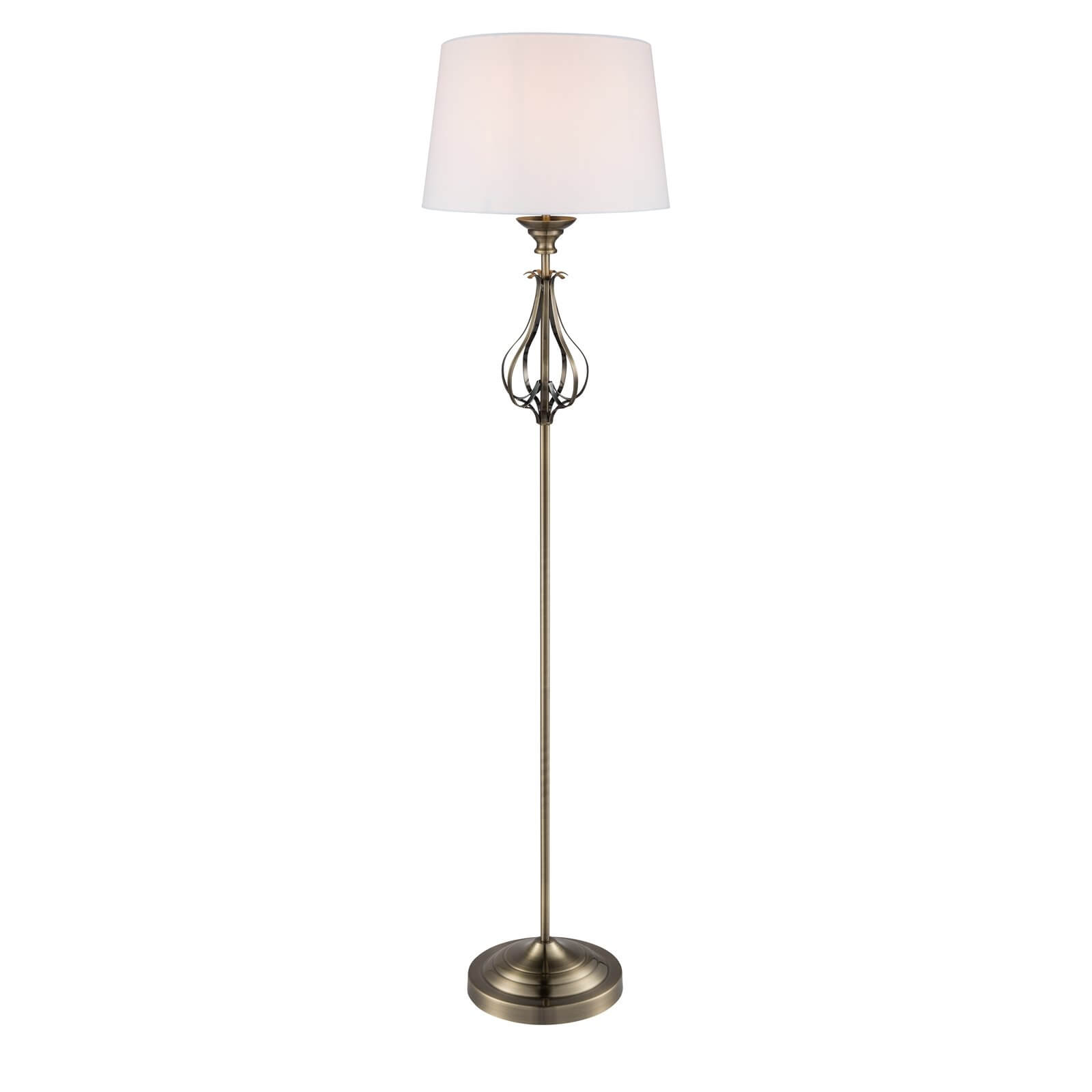 Piper Antique Brass Floor Lamp