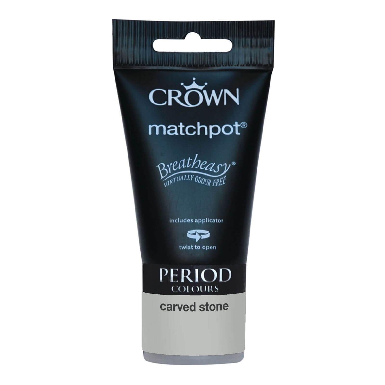 Crown Period Collection Carved Stone - Flat Matt Emulsion Paint - 40ml