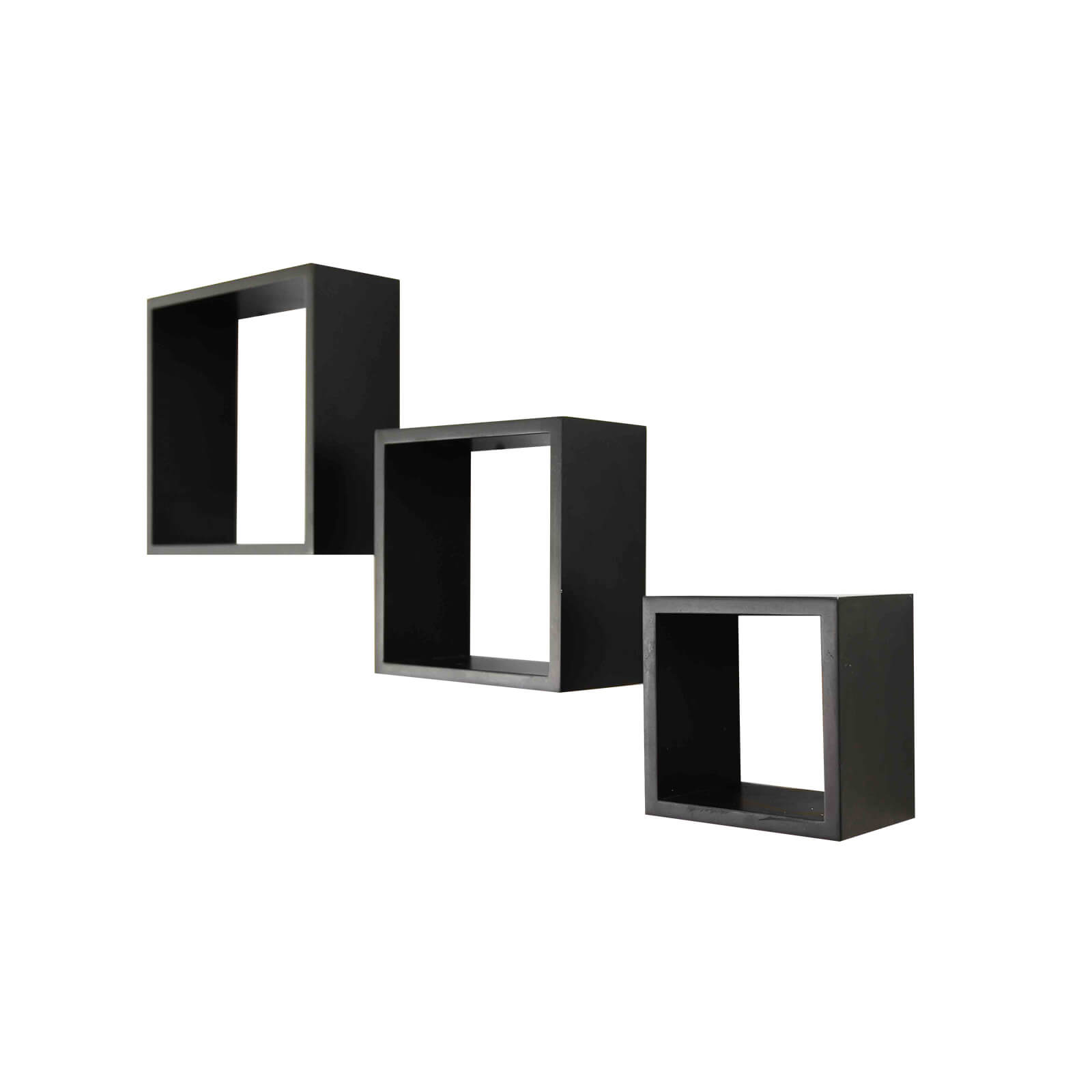 Wall Cubes 3 Pack - Black Matt