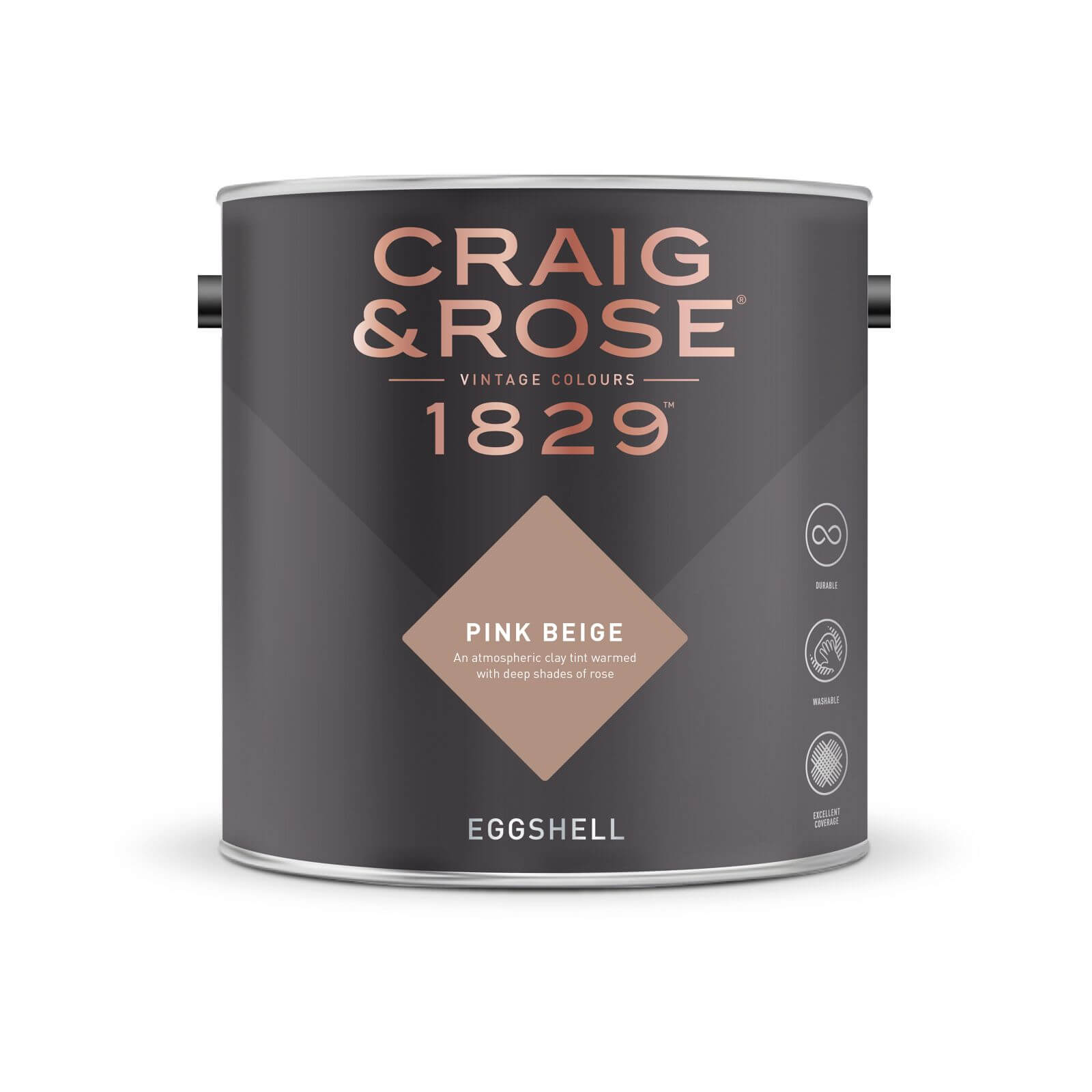 Craig & Rose 1829 Eggshell Paint Pink Beige - 2.5L