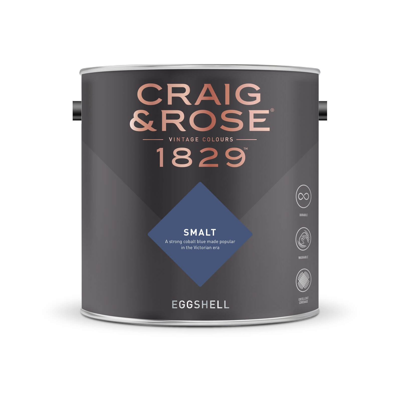 Craig & Rose 1829 Eggshell Paint Smalt - 2.5L