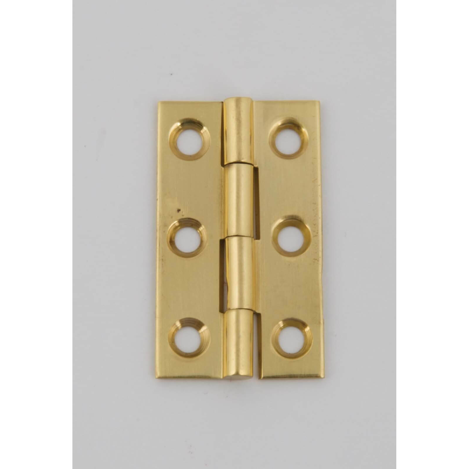 Hafele Solid Drawn Butt Hinge - Polished Brass - 38 x 22mm - 2 Pack
