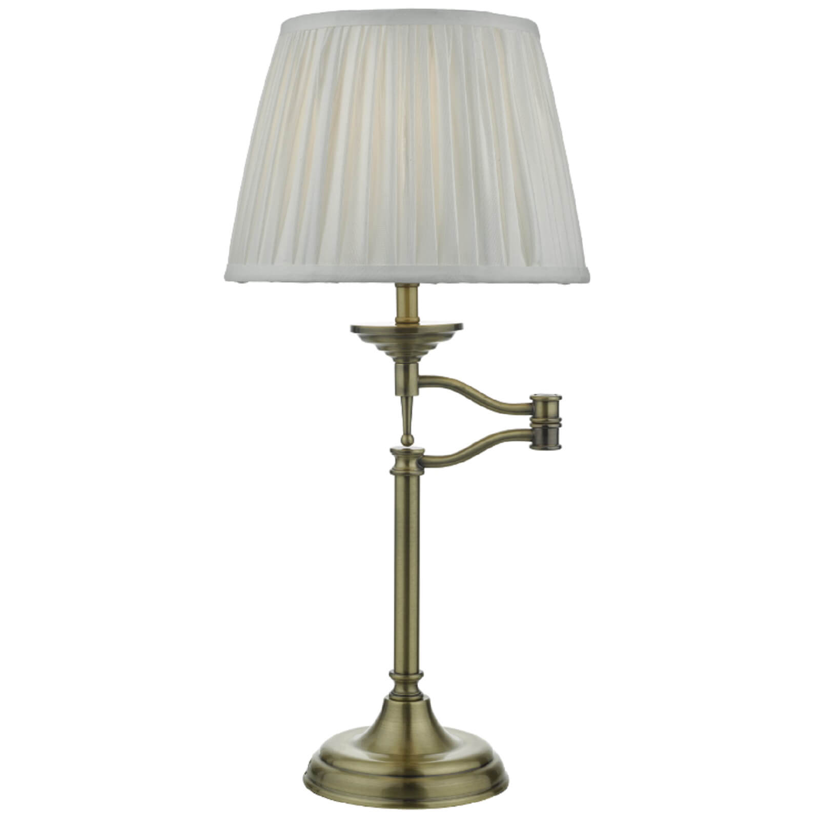 Artie Swing Arm Table Lamp - Antique Brass