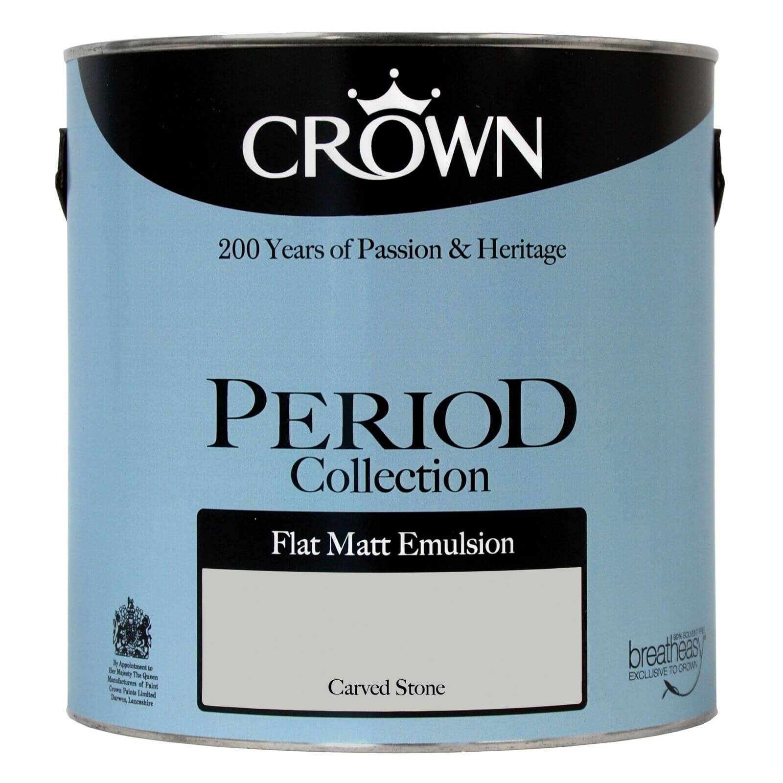 Crown Period Collection Carved Stone - Flat Matt Emulsion Paint - 2.5L