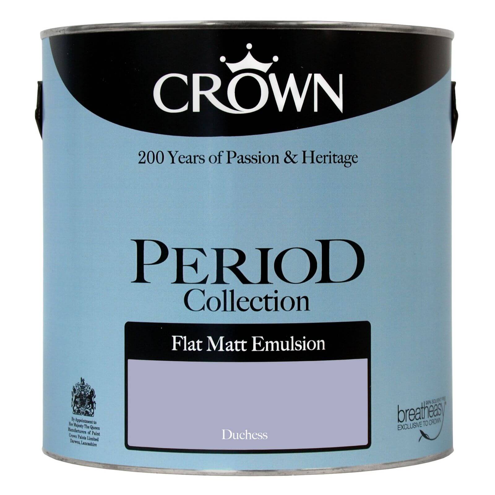Crown Period Collection Duchess - Flat Matt Emulsion Paint - 2.5L