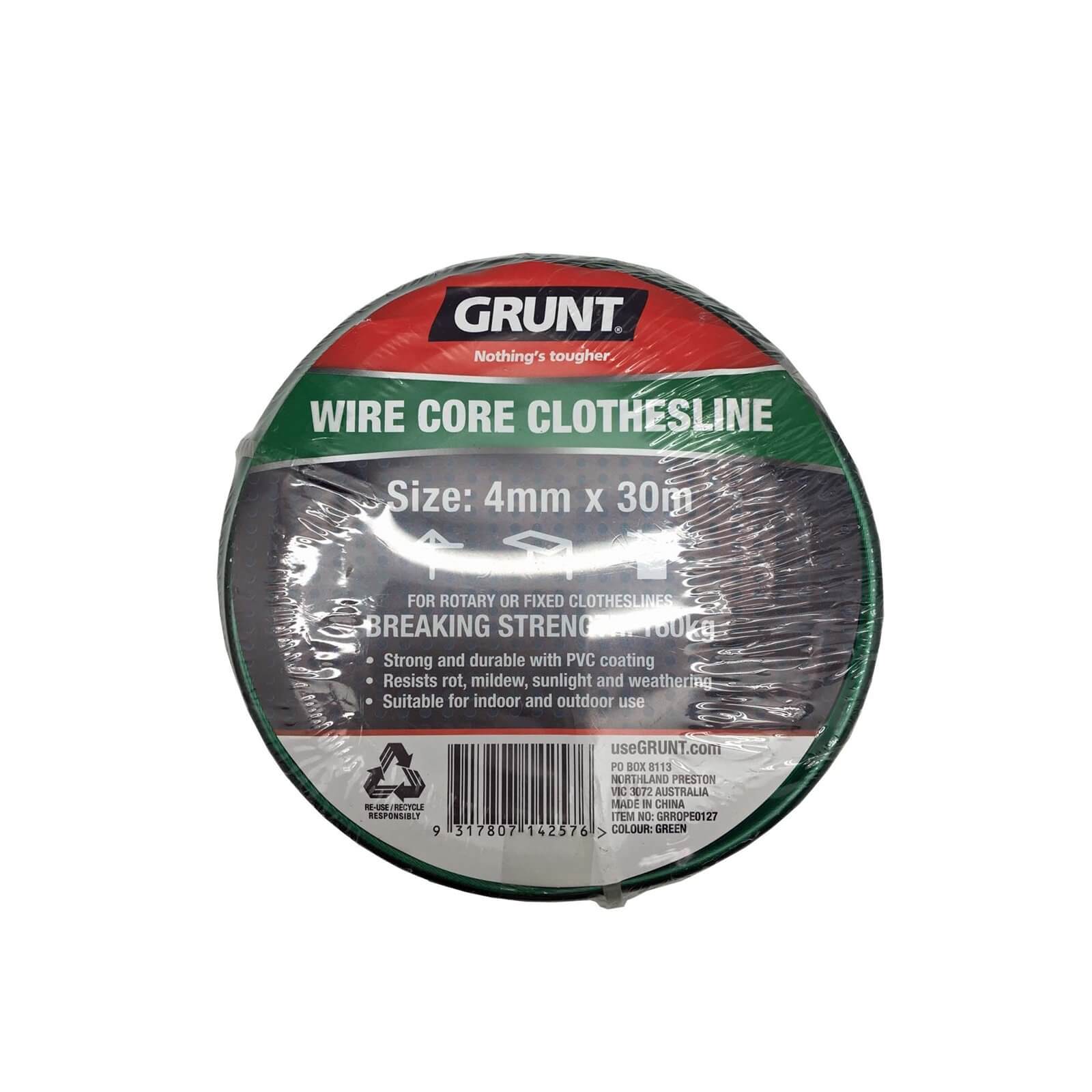 Grunt Clothesline 4mm x 30m - Green