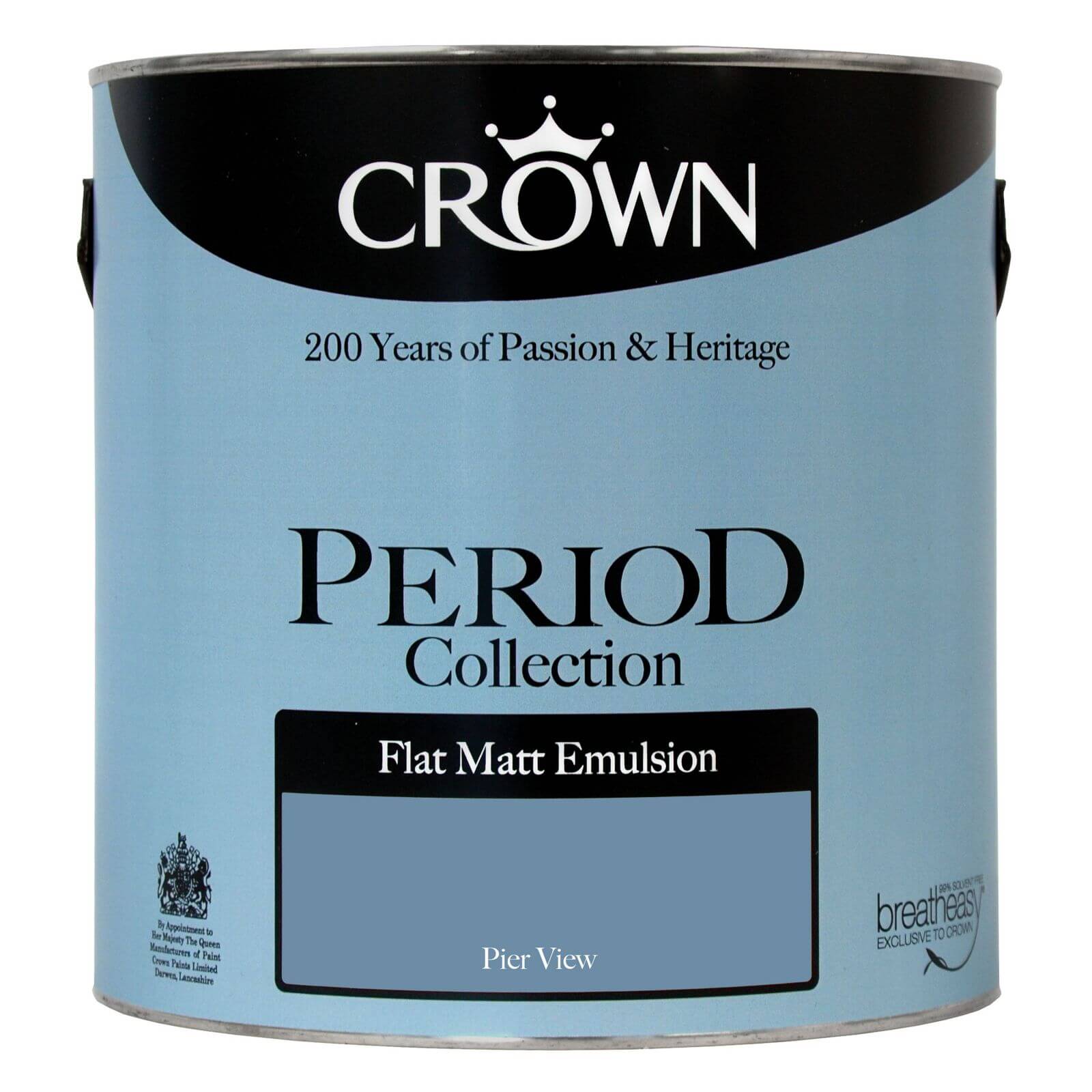 Crown Period Collection Pier View - Flat Matt Emulsion Paint - 2.5L