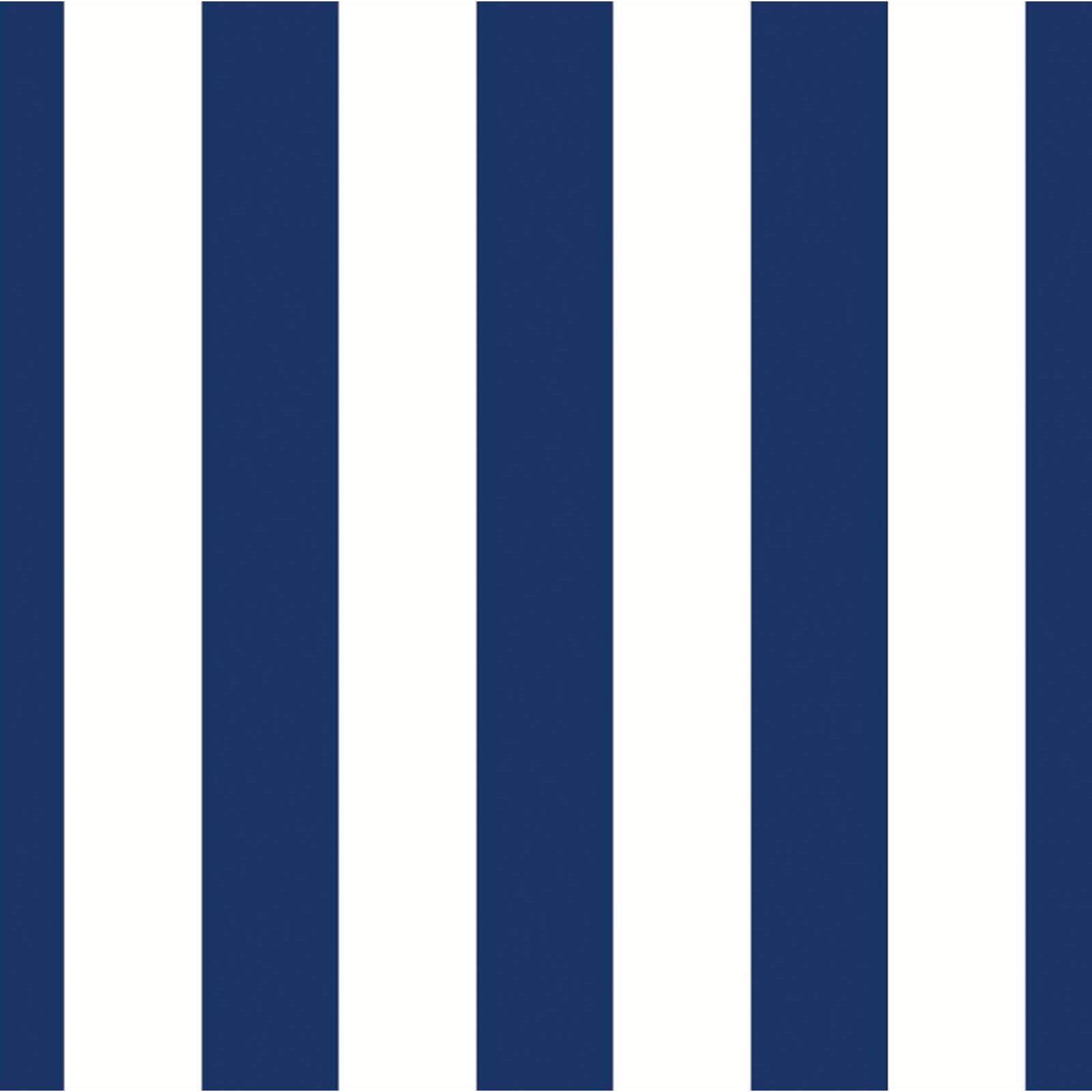 Holden Decor Candy Stripe Smooth Blue and White Wallpaper