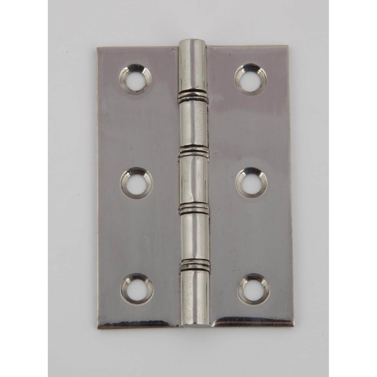 Hafele Steel Washered Butt Hinge - Polished Stainless Steel - 75 x 51mm - 2 Pack