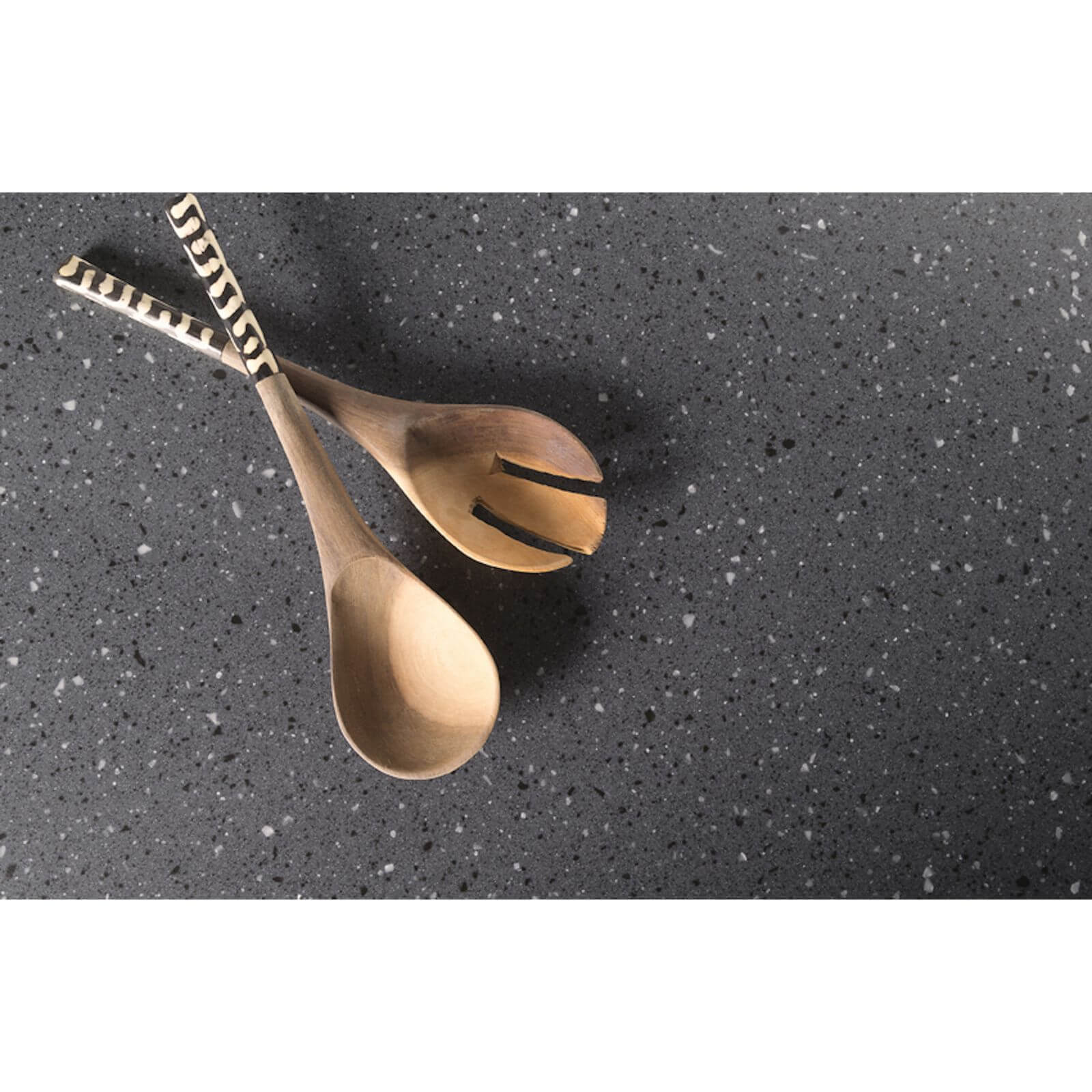 Maia Greystone Kitchen Sink Worktop - Acrylic Left Hand Bowl - 3600 x 650 x 28mm