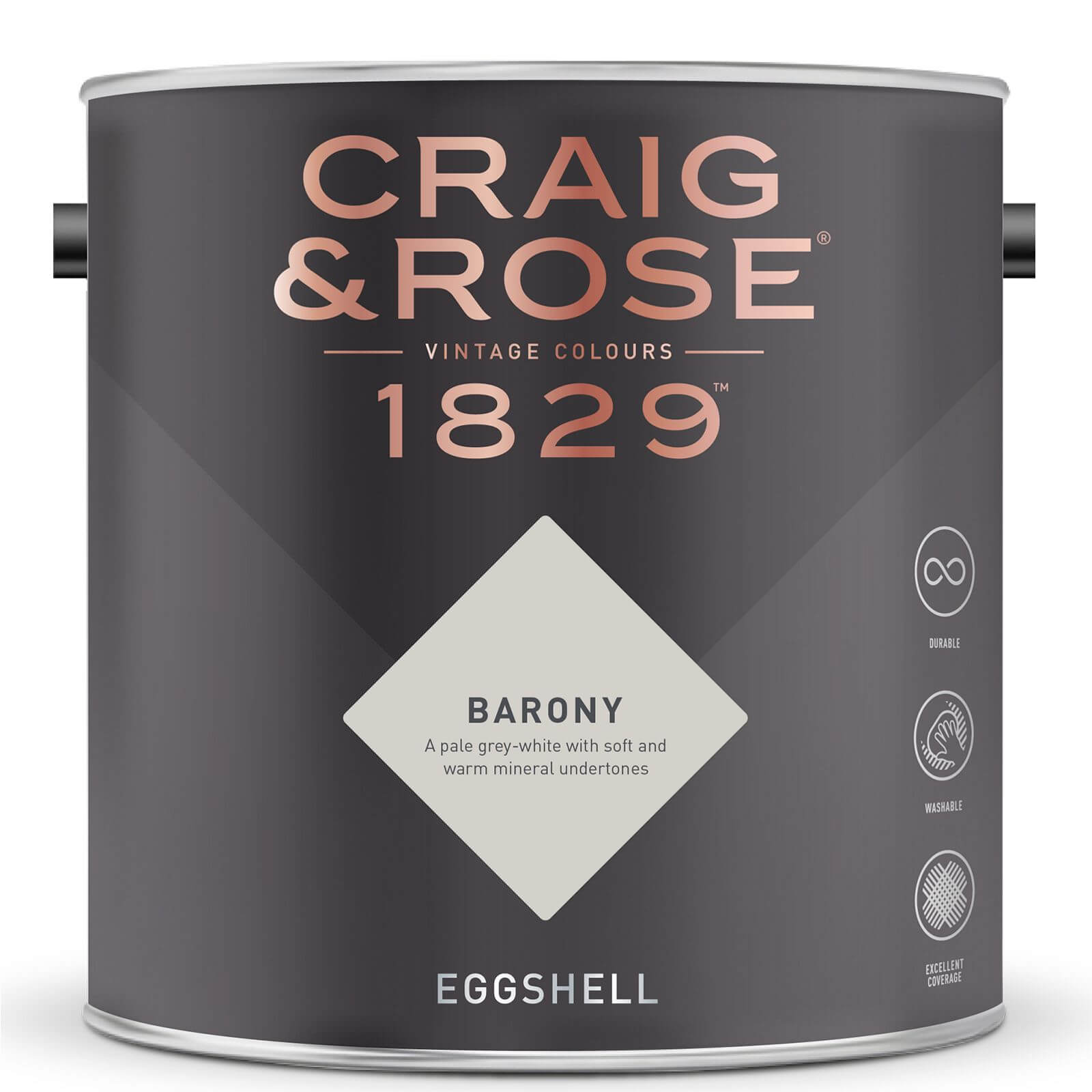 Craig & Rose 1829 Eggshell Paint Barony - 2.5L