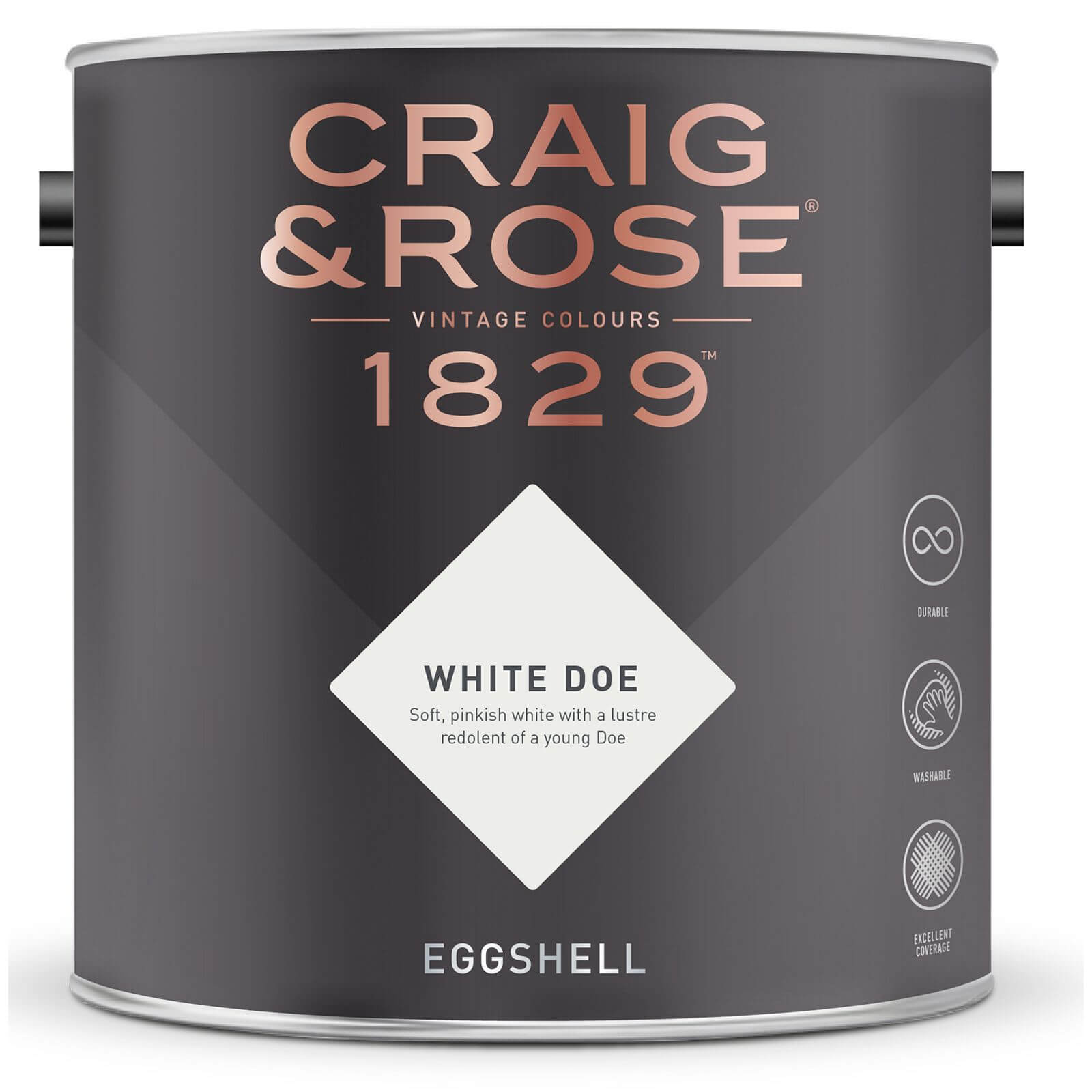 Craig & Rose 1829 Eggshell Paint White Doe - 2.5L