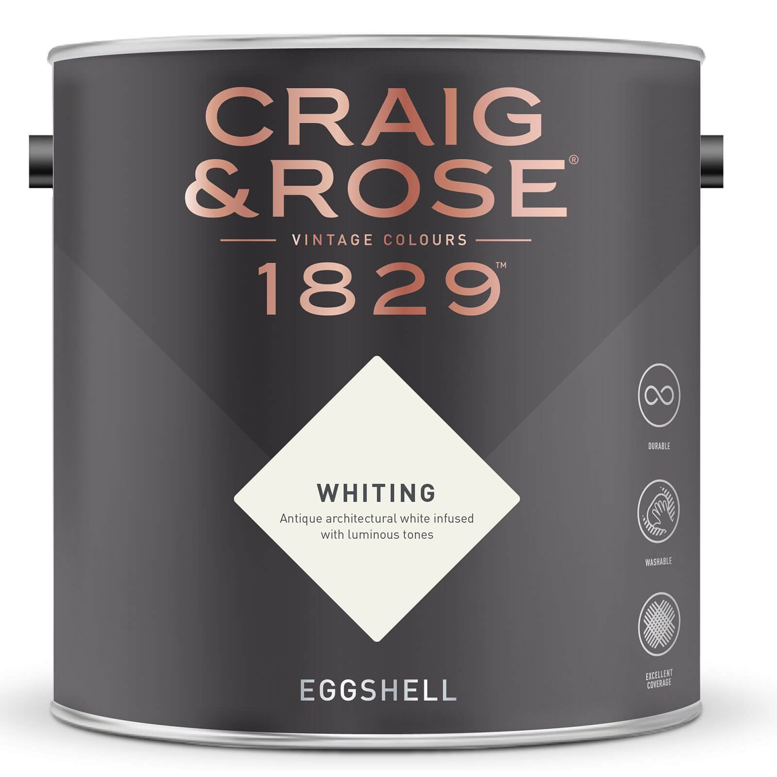 Craig & Rose 1829 Eggshell Paint Whiting - 2.5L