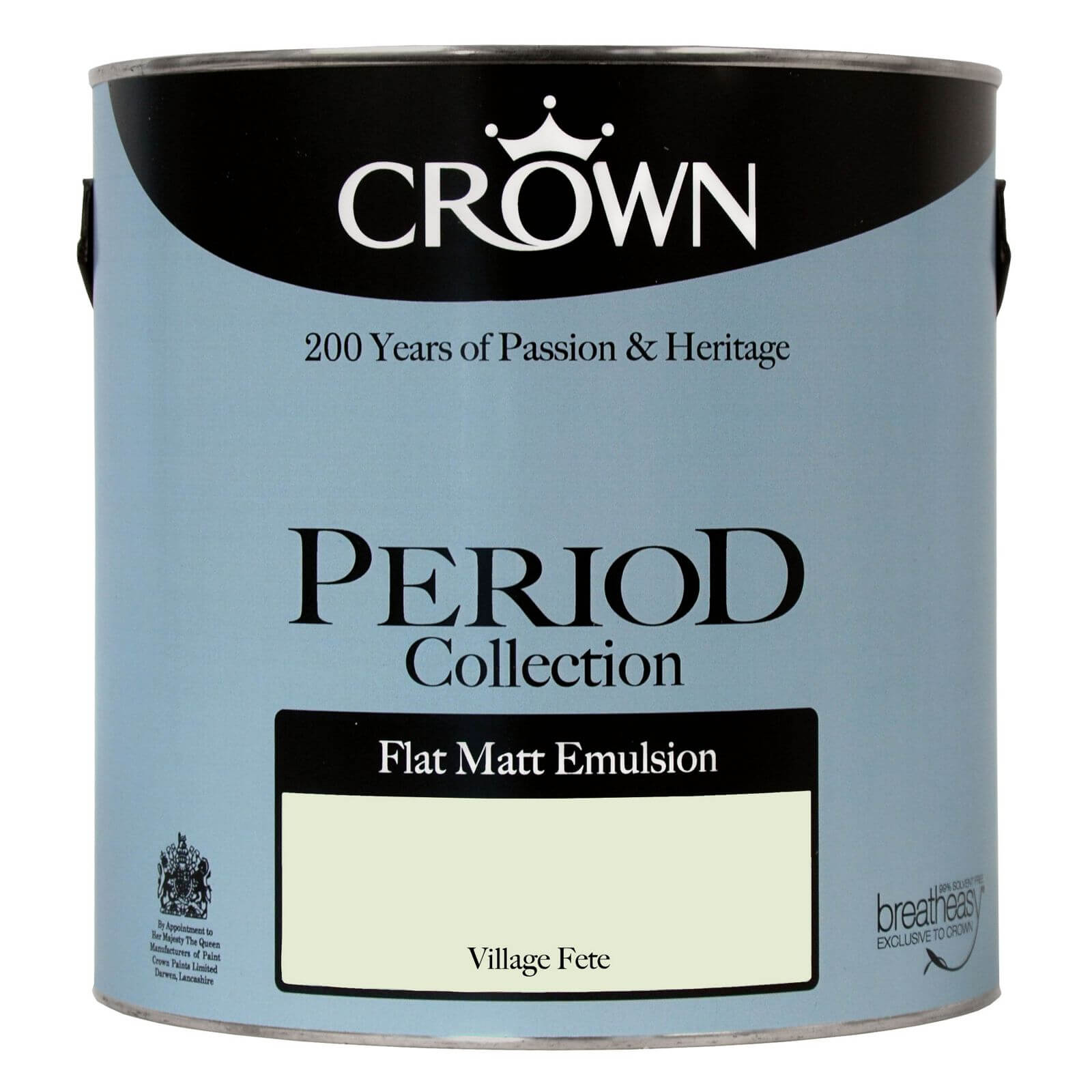 Crown Period Collection Village Fete - Flat Matt Emulsion Paint - 2.5L