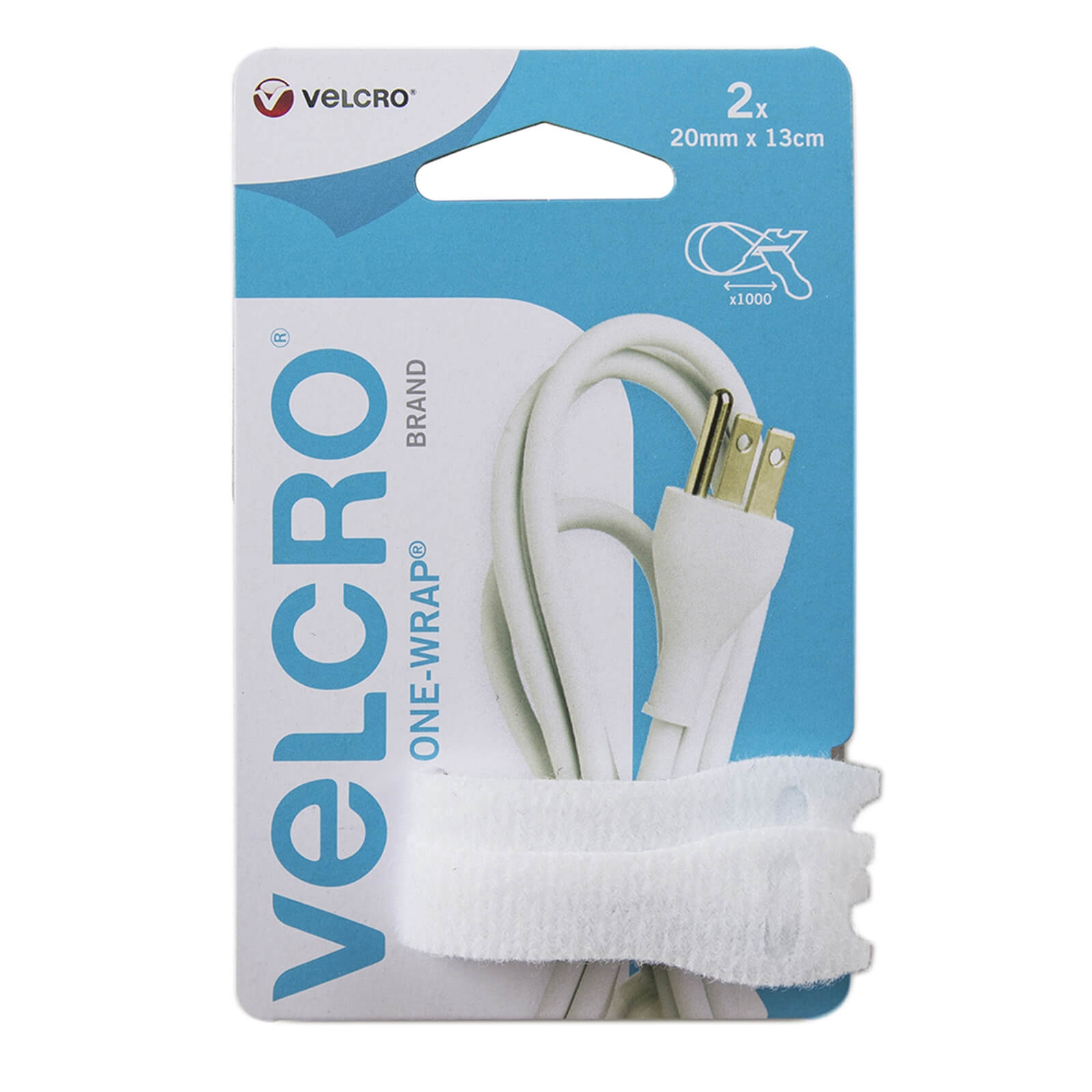 VELCRO? Brand ONE-WRAP? Snack Size Cable Ties White
