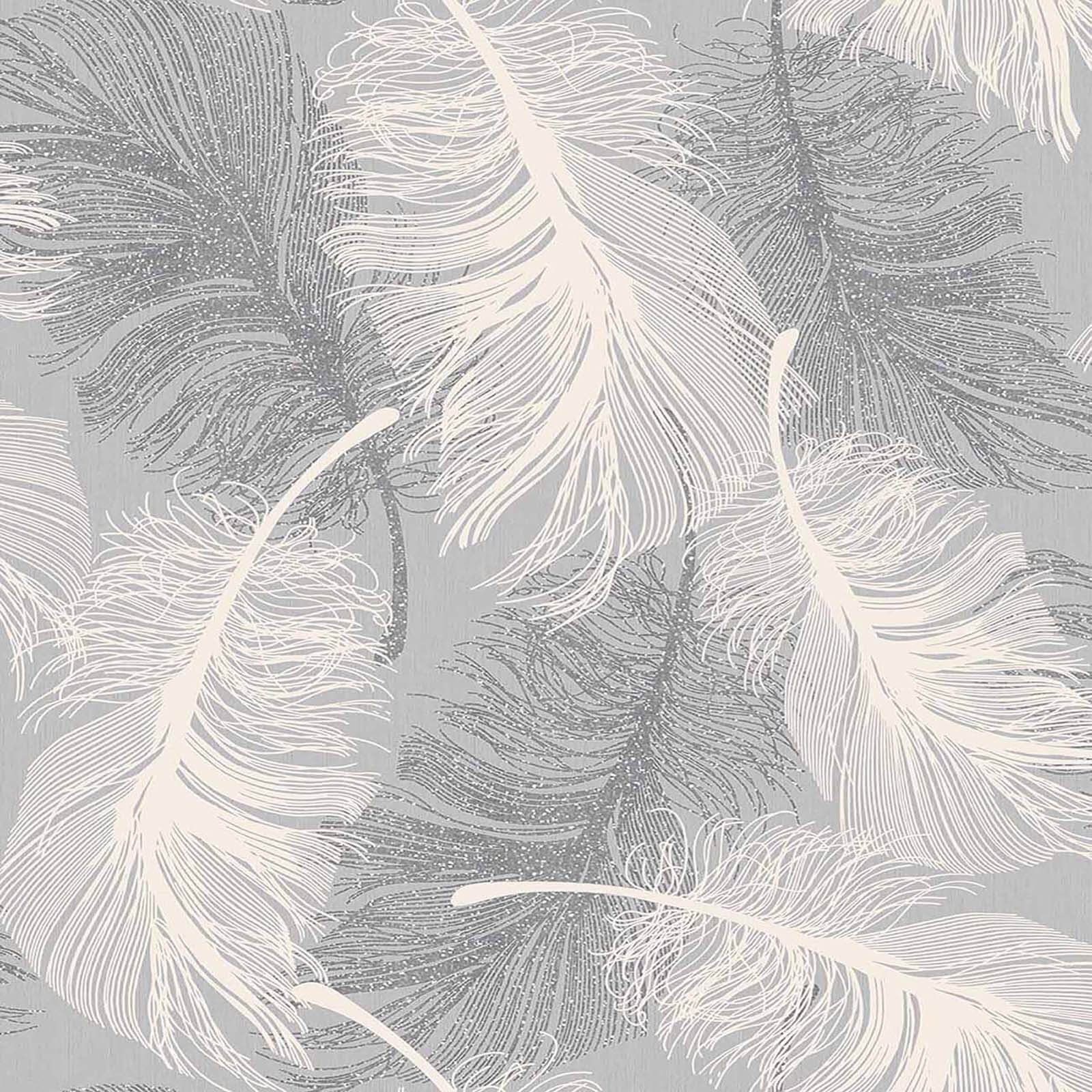 Superfresco Feather Dappled Grey Wallpaper