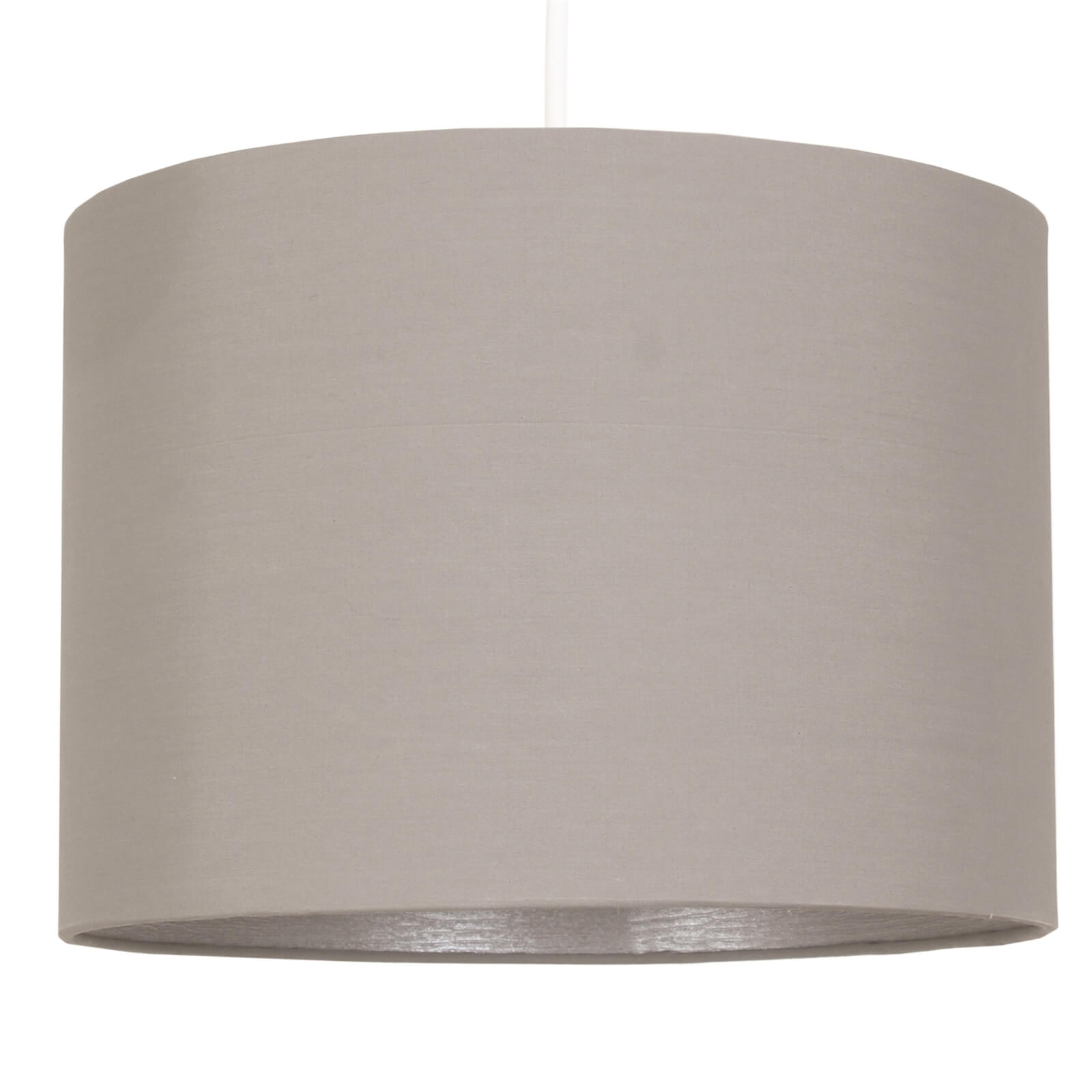 Clark Lamp Shade - Grey with Silver Inner - 40cm